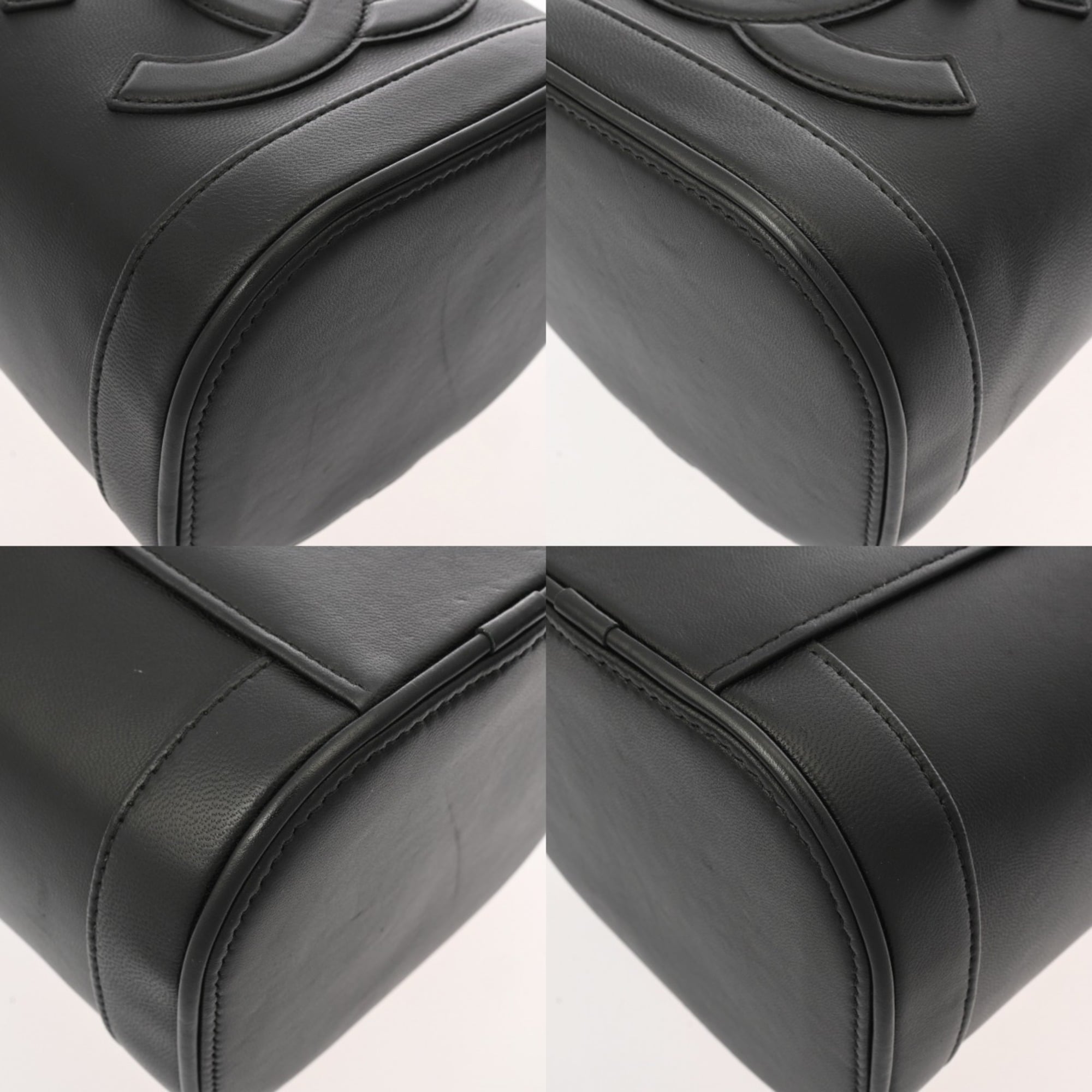 Chanel Black Leather Vanity Bag (Pre-Owned)