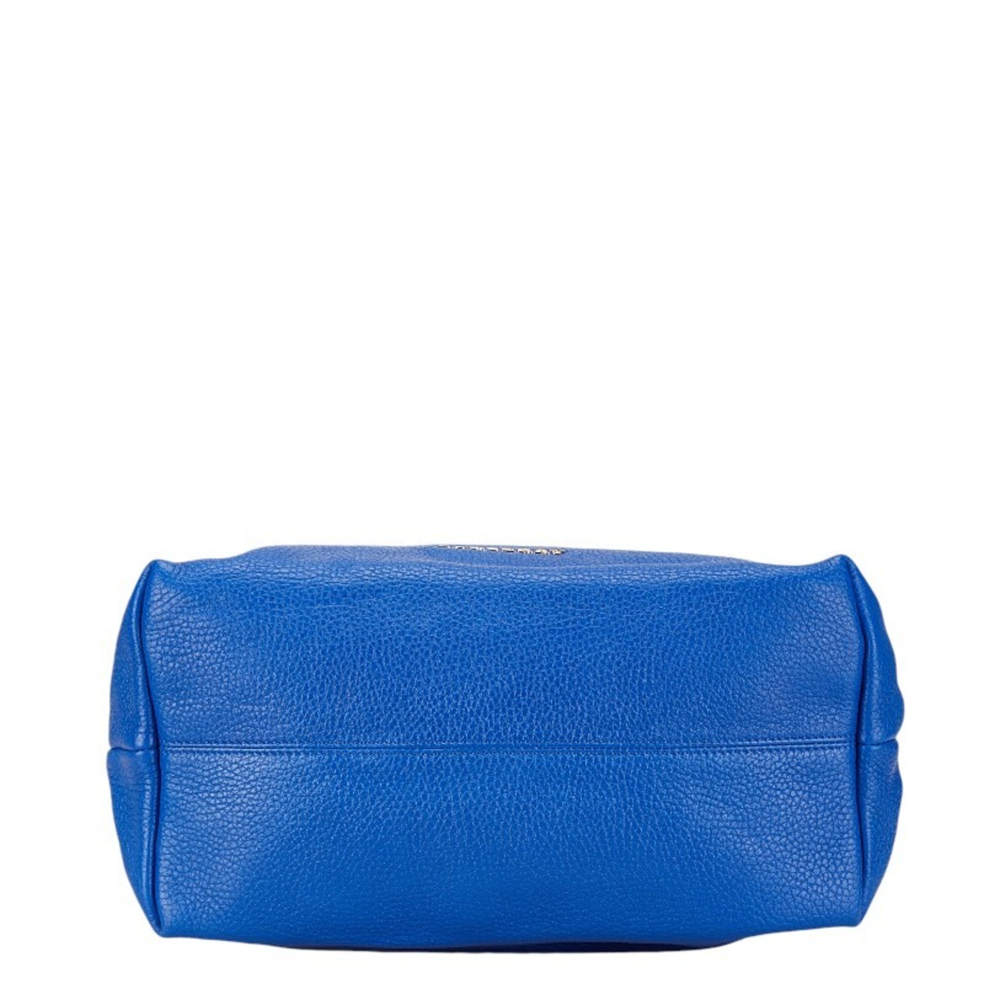 Burberry Blue Leather Handbag (Pre-Owned)