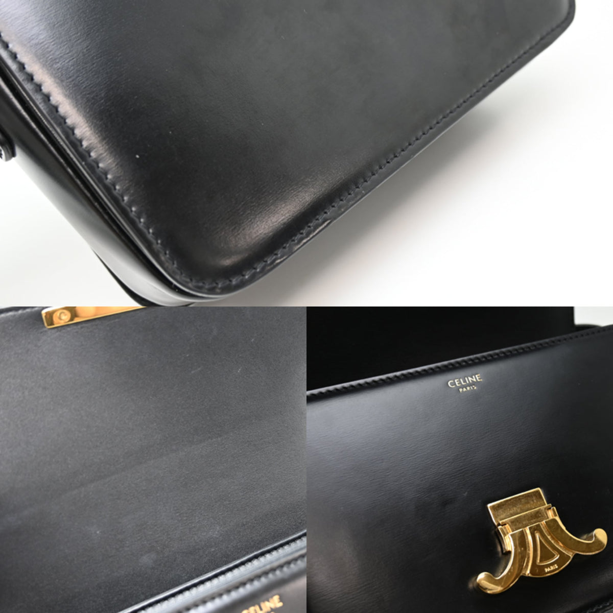 Celine Black Leather Shoulder Bag (Pre-Owned)