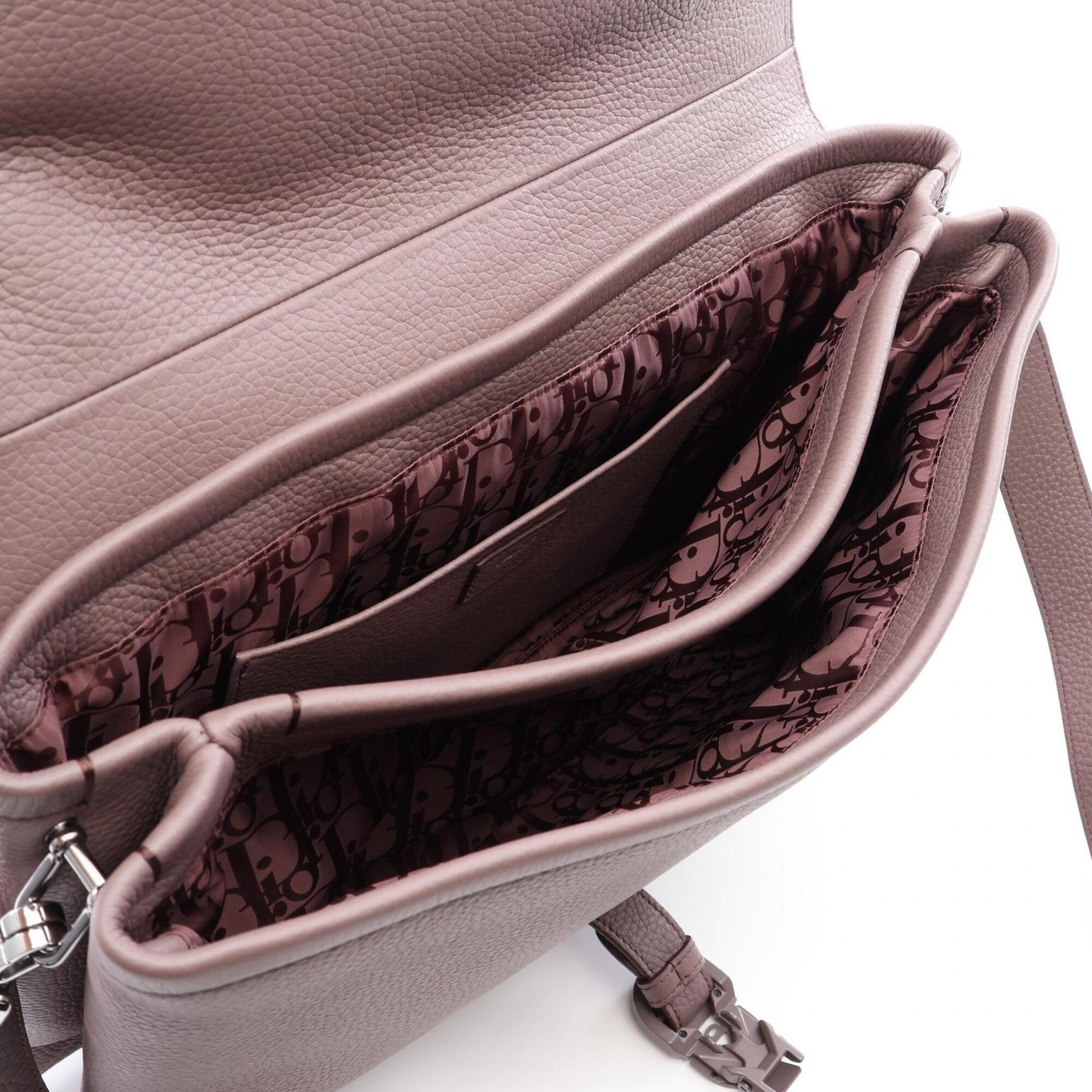 Christian Dior Pink Leather Handbag Shoulder Bag (Pre-Owned)