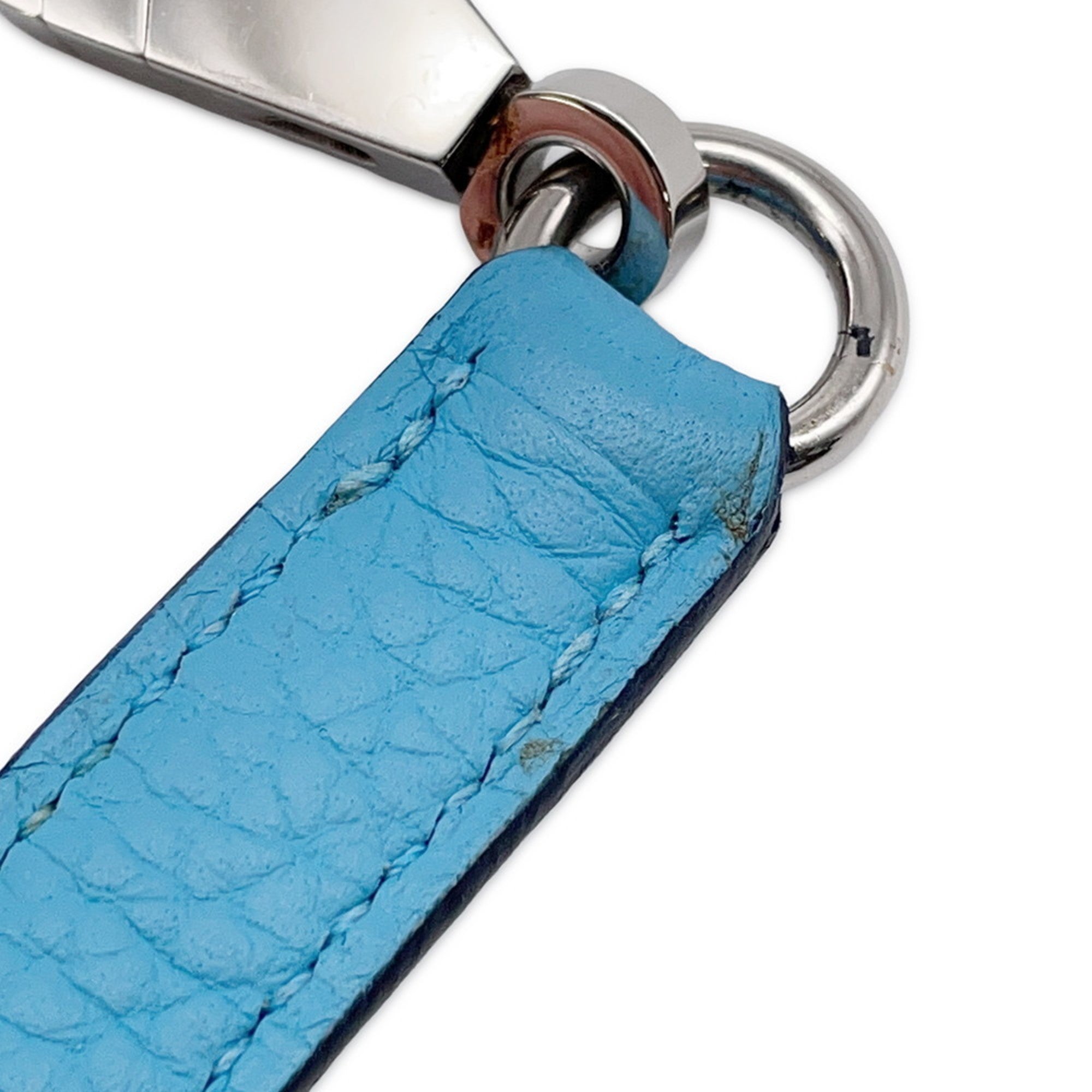 Hermes Blue Taurillon Clemence Leather Handbag (Pre-Owned)