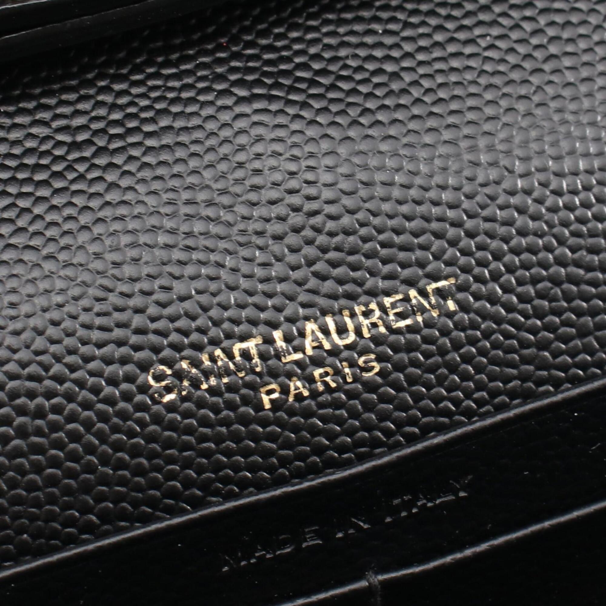 Saint Laurent Black Leather Handbag Shoulder Bag (Pre-Owned)