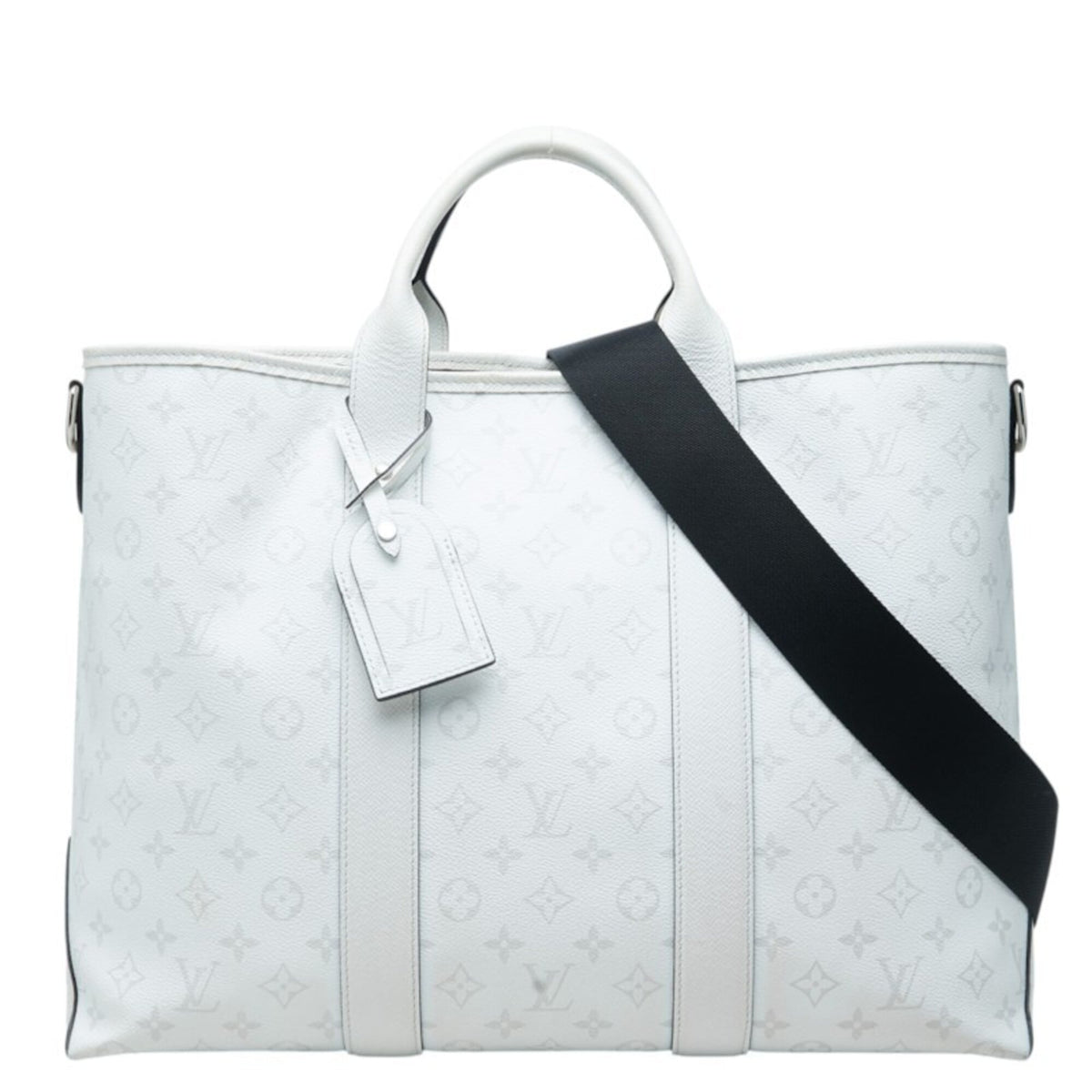 Louis Vuitton Blanc White Pvc Leather Shoulder Bag Tote Bag (Pre-Owned)