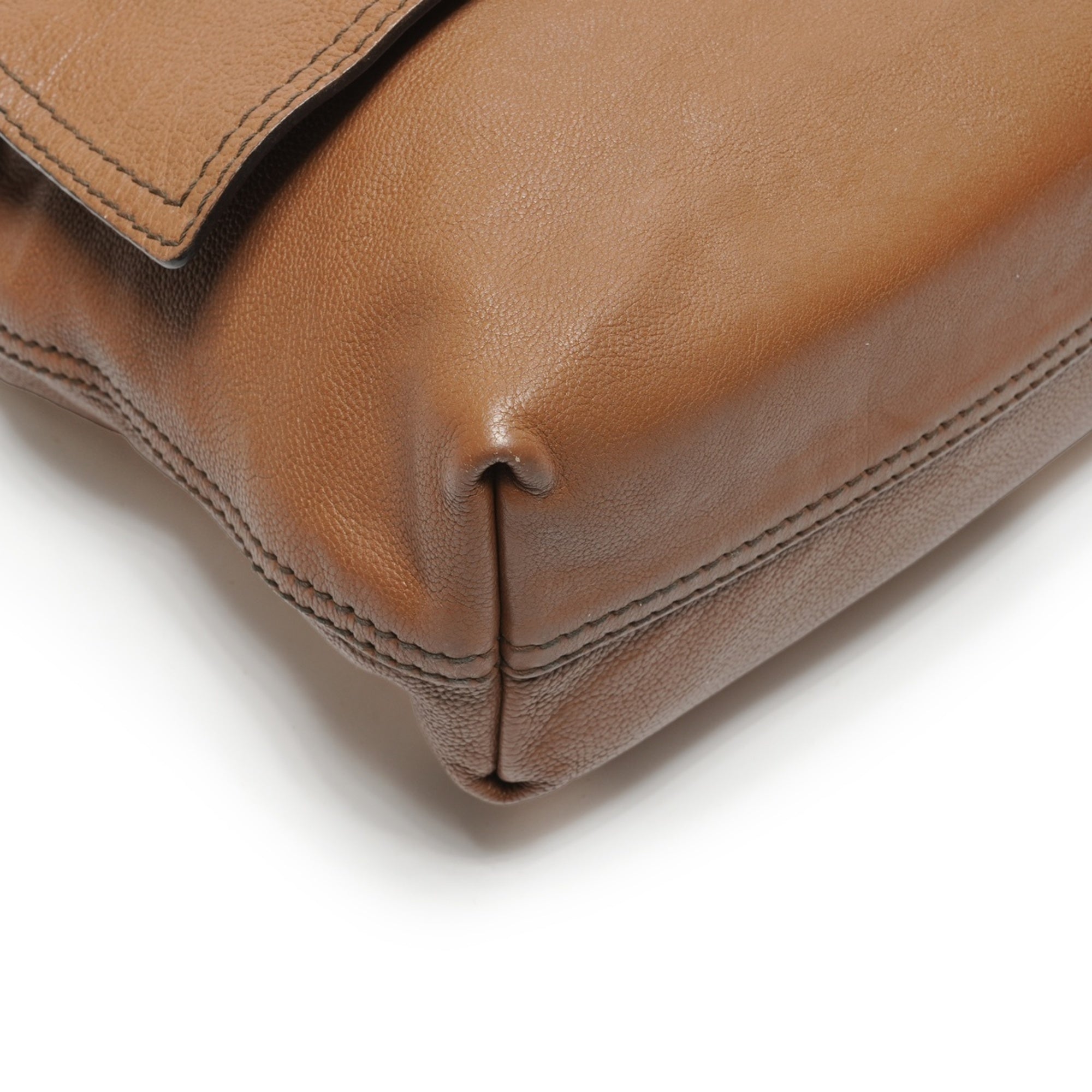 Bottega Veneta Brown Leather Shoulder Bag (Pre-Owned)