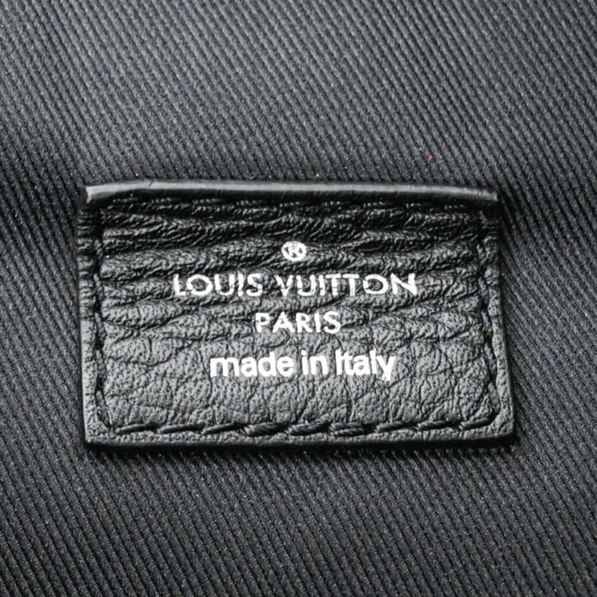 Louis Vuitton Black Leather Pouch Tote Bag (Pre-Owned)