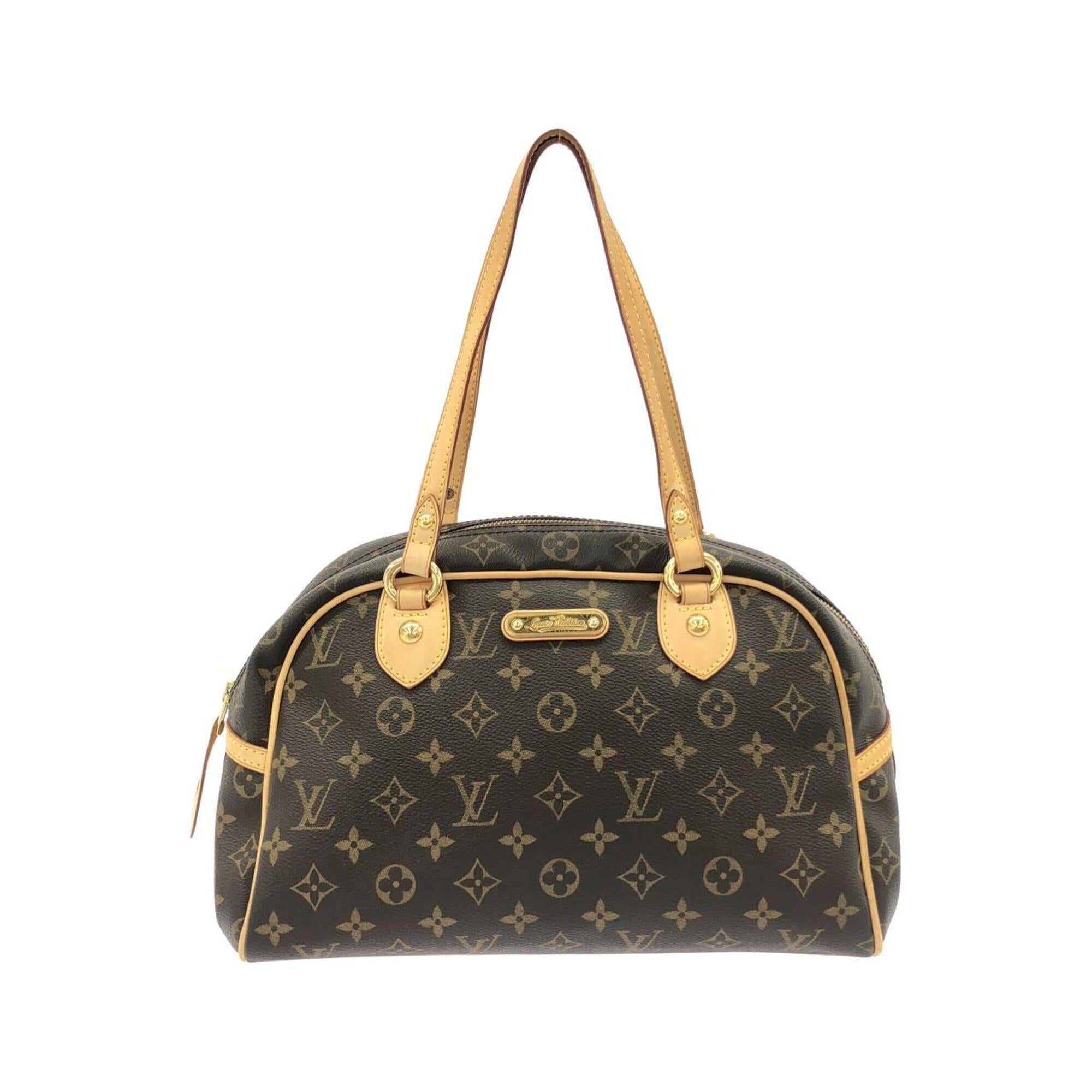 Louis Vuitton Marron Coated Canvas Shoulder Bag (Pre-Owned)