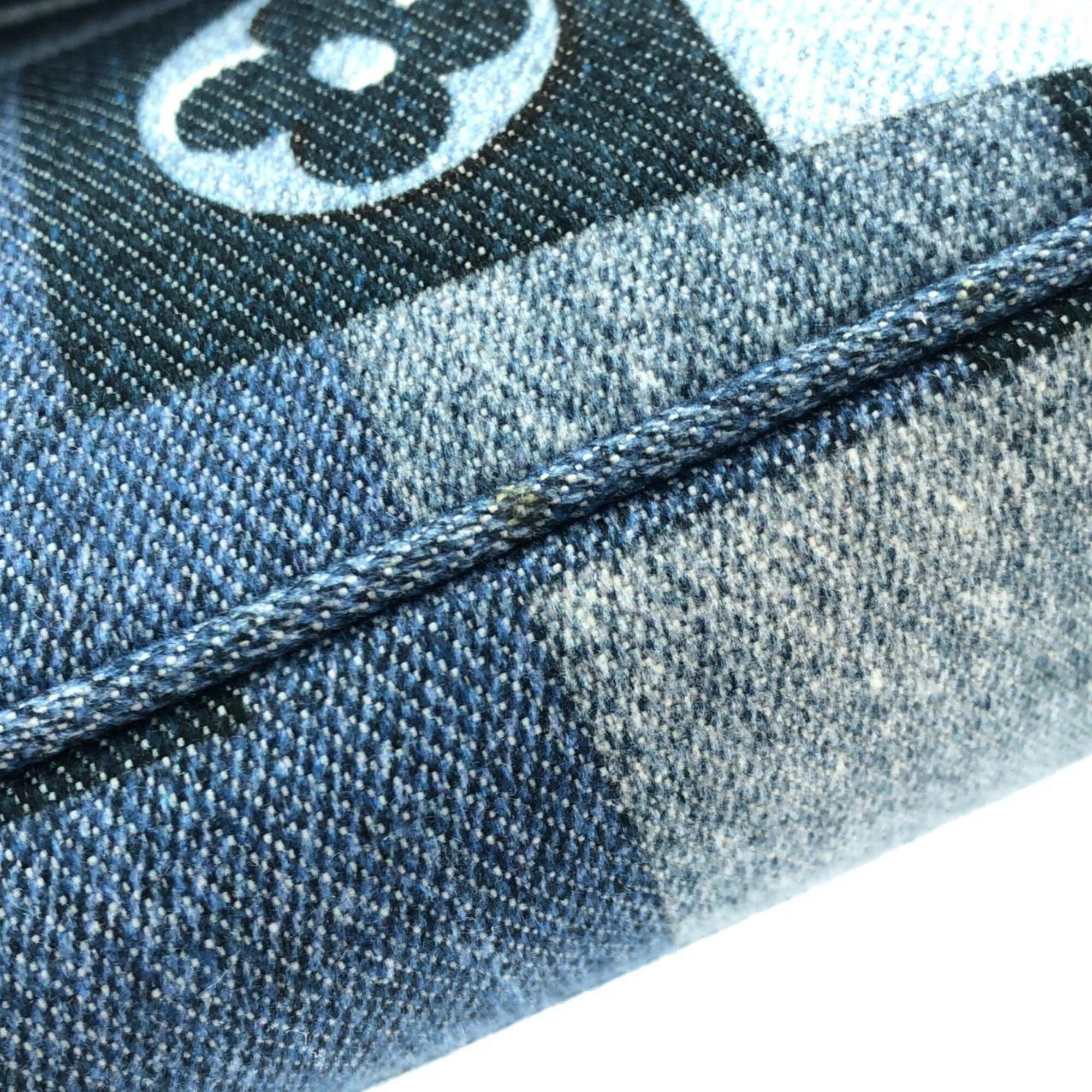 Louis Vuitton Blue Rouge Canvas Shoulder Bag (Pre-Owned)