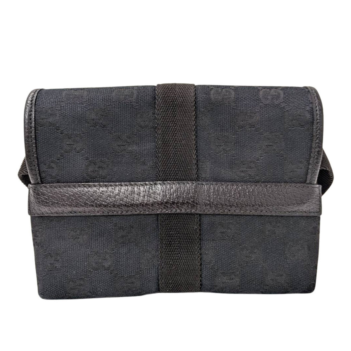 Gucci Black Gg Canvas Handbag Sling Bag (Pre-Owned)