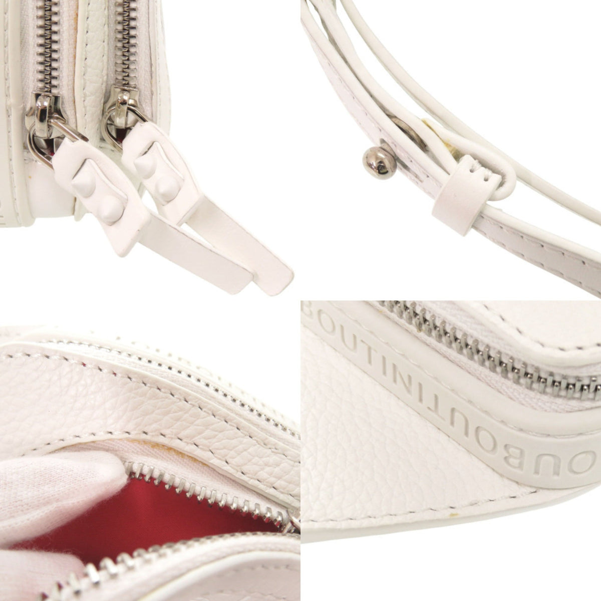 Christian Louboutin White Leather Shoulder Bag (Pre-Owned)