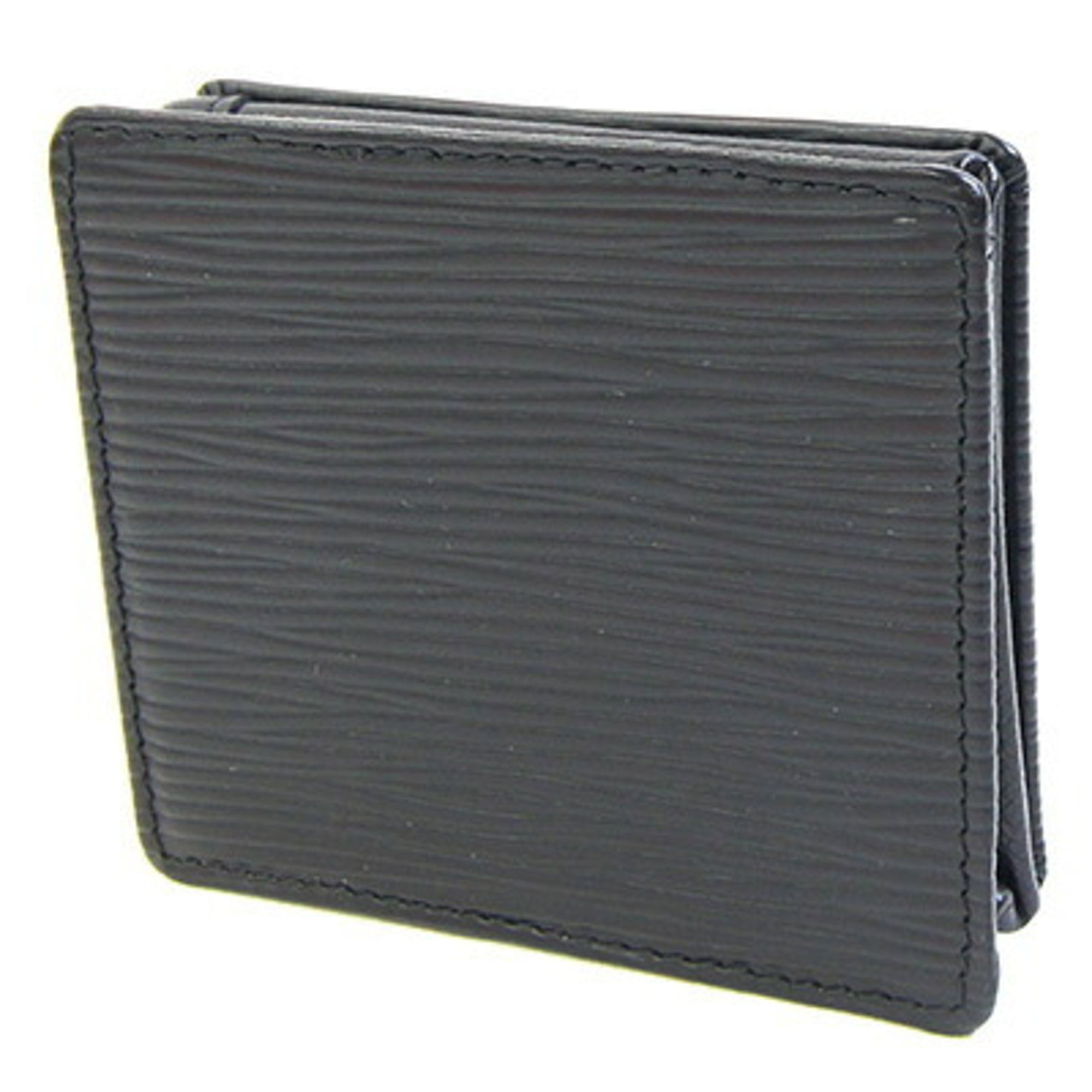 Louis Vuitton Black Noir Leather Coin Purse/Coin Case (Pre-Owned)