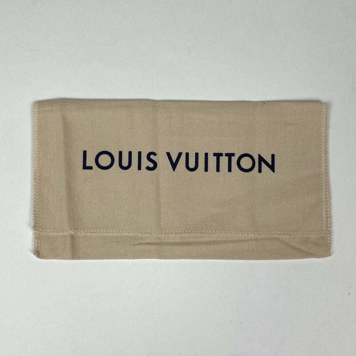 Louis Vuitton Navy Leather Long Wallet (Bi-Fold) (Pre-Owned)