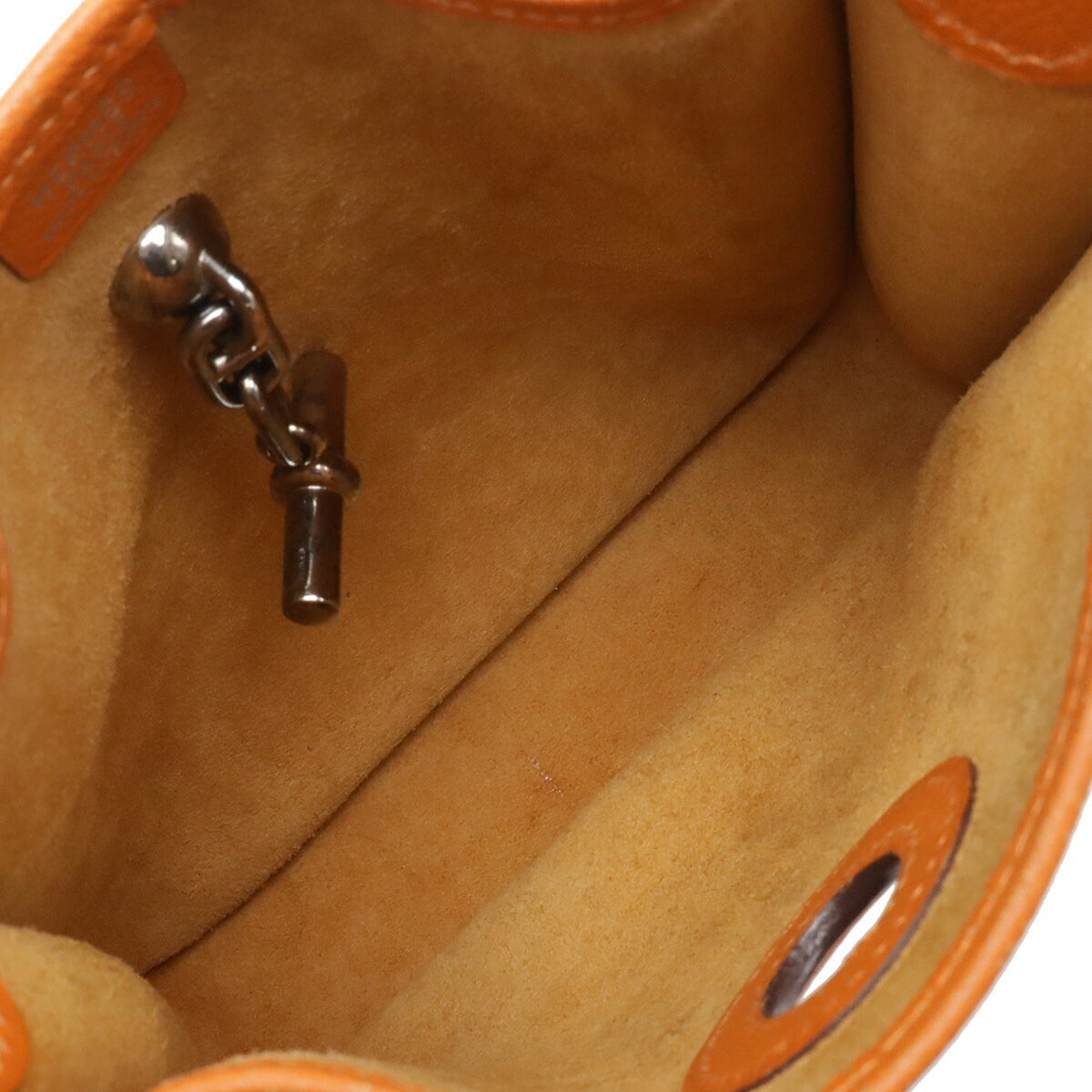 Hermes Vespa Orange Togo Leather Pochette Shoulder Bag (Pre-Owned)