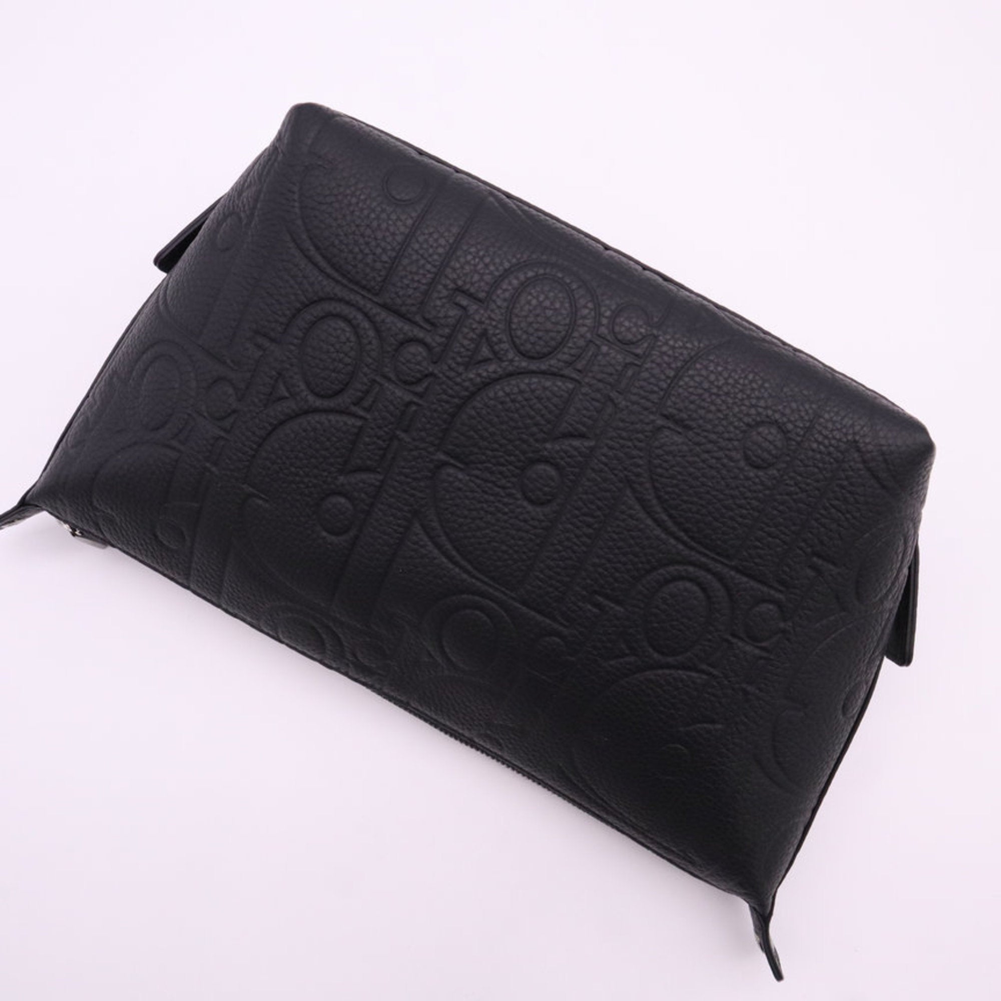 Christian Dior Black Leather Clutch Bag (Pre-Owned)