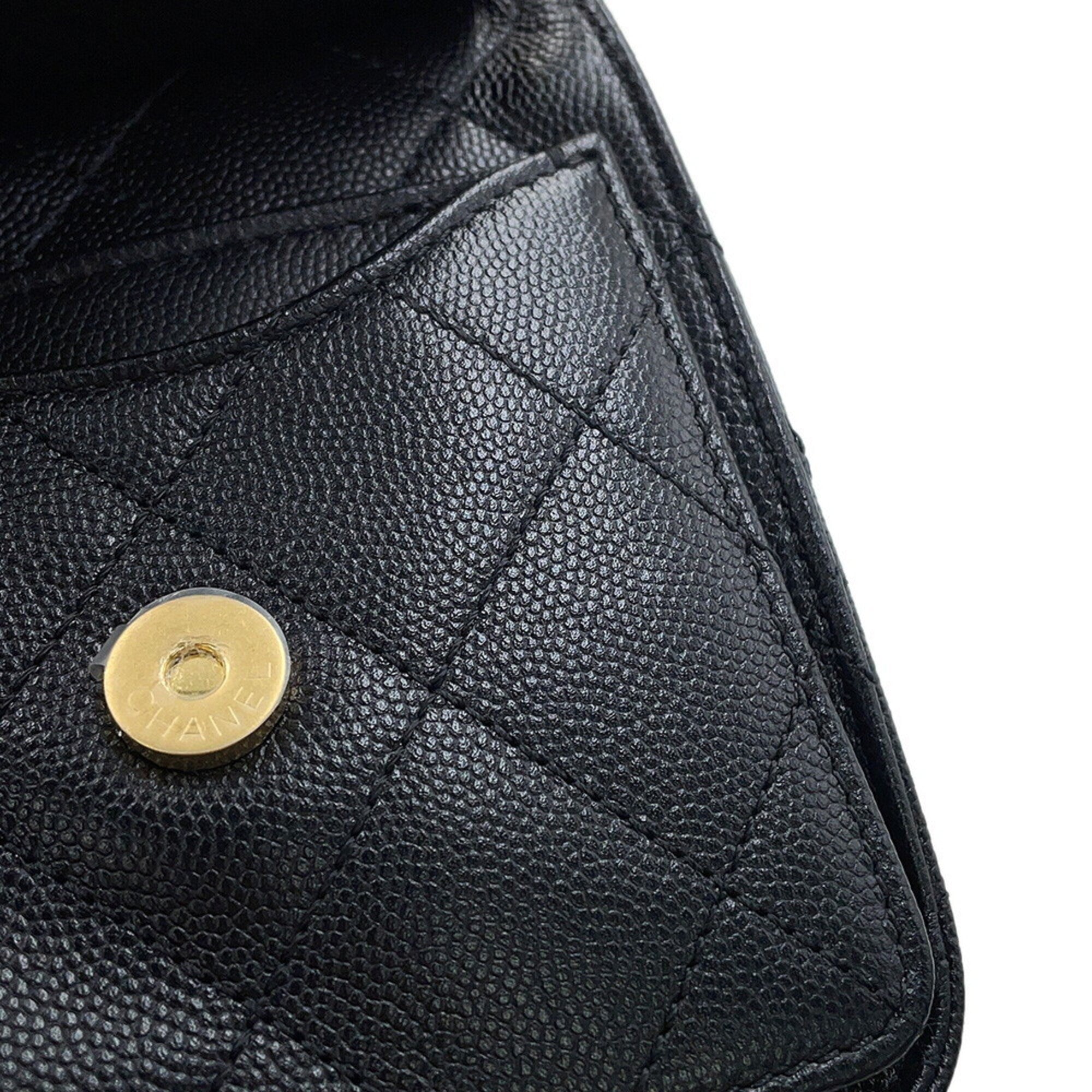 Chanel Matelasse Black Grained Calfskin Backpack (Pre-Owned)