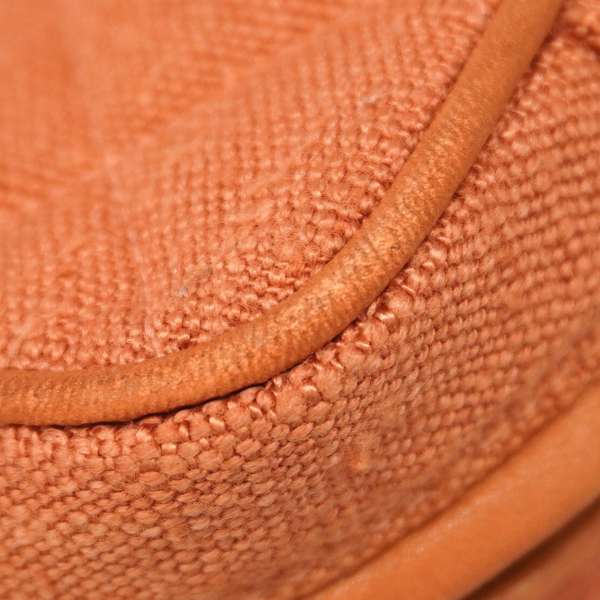 Chanel Salmon Pink Canvas Shoulder Bag (Pre-Owned)