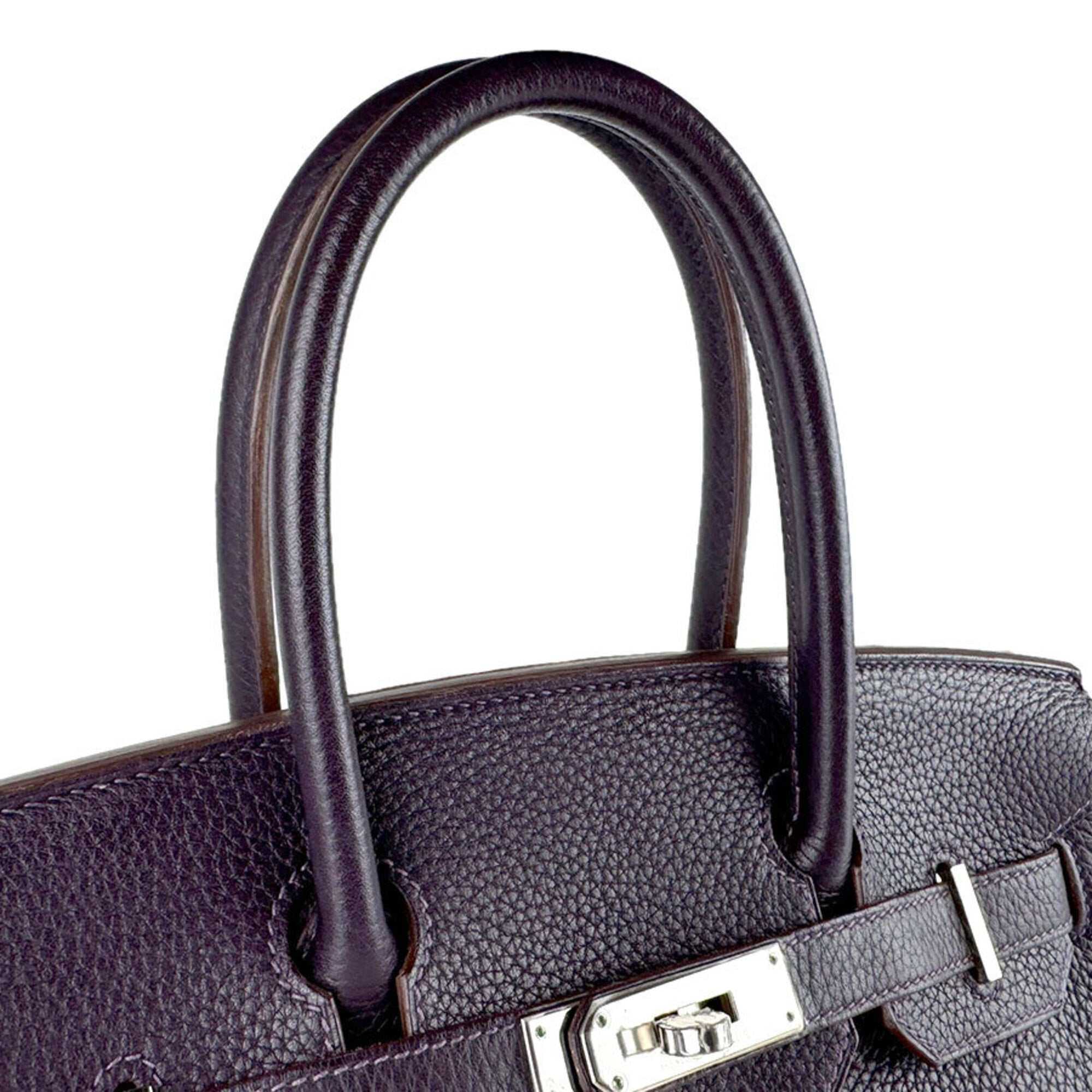 Hermes Cassis Taurillon Clemence Leather Handbag (Pre-Owned)