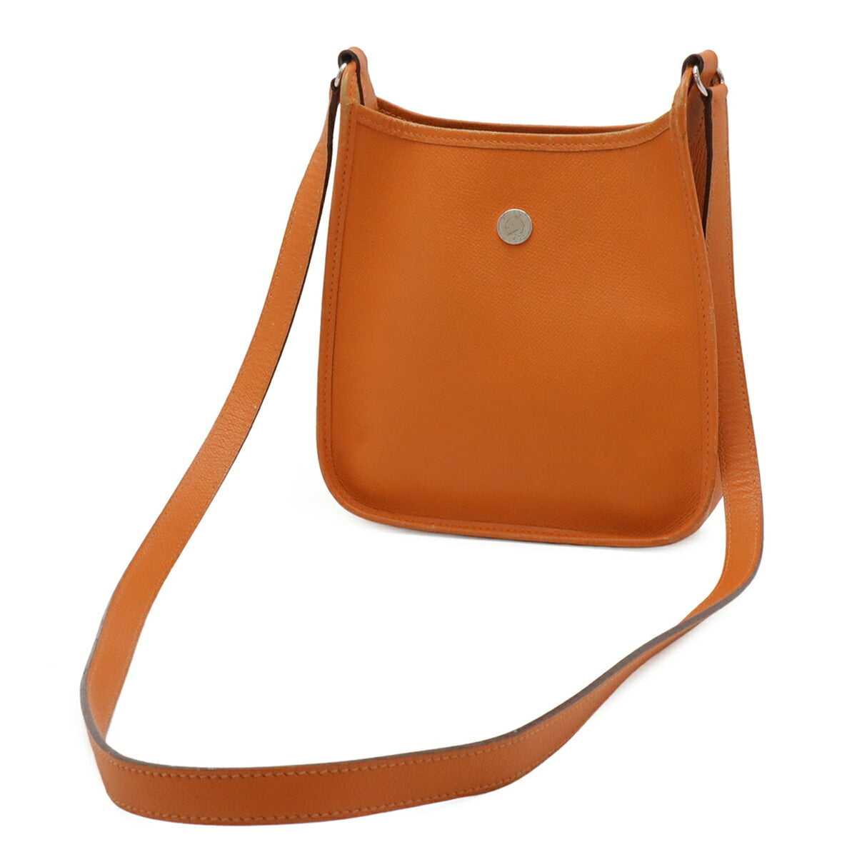 Hermes Vespa Orange Togo Leather Pochette Shoulder Bag (Pre-Owned)