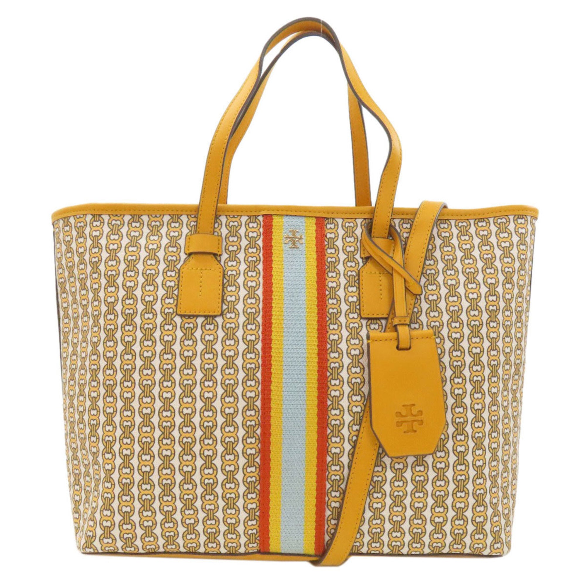 Tory Burch Yellow Pvc Tote Bag (Pre-Owned)