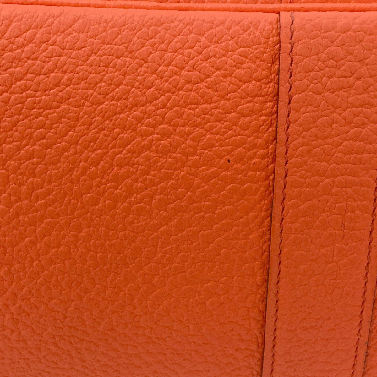Hermes Orange Negonda Leather Canvas Tote Bag (Pre-Owned)