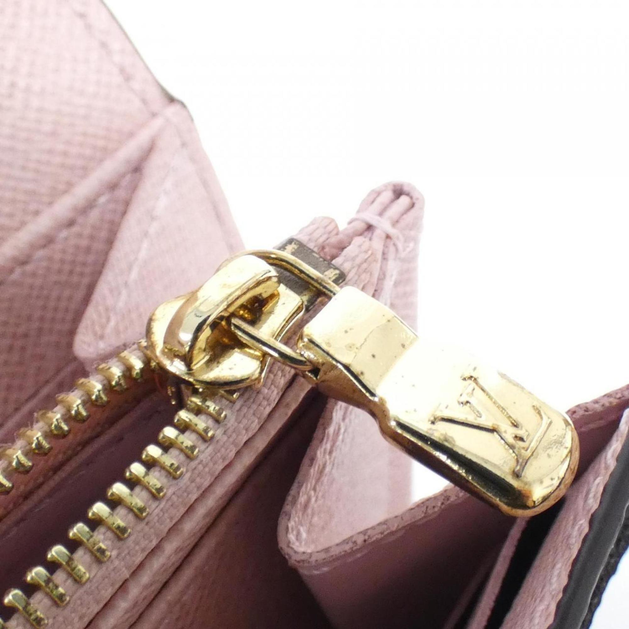 Louis Vuitton Brown Rose Ballerine Coated Canvas Long Wallet (Tri-Fold) (Pre-Owned)