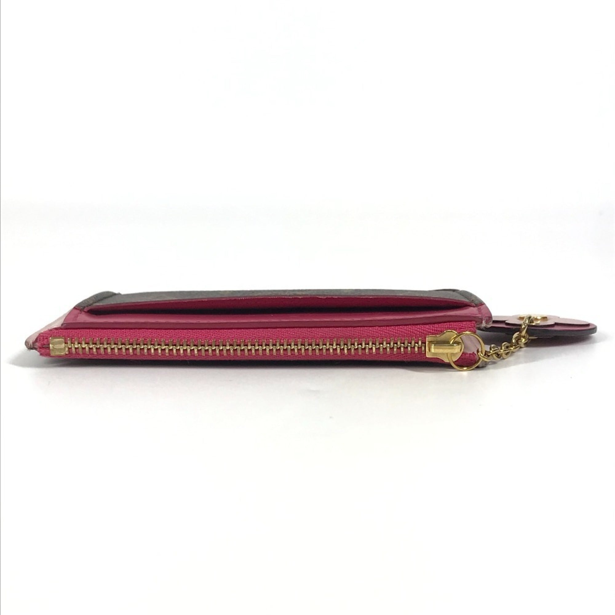 Louis Vuitton Brown Monogram Pink Monogram Coin Purse/Coin Case (Pre-Owned)