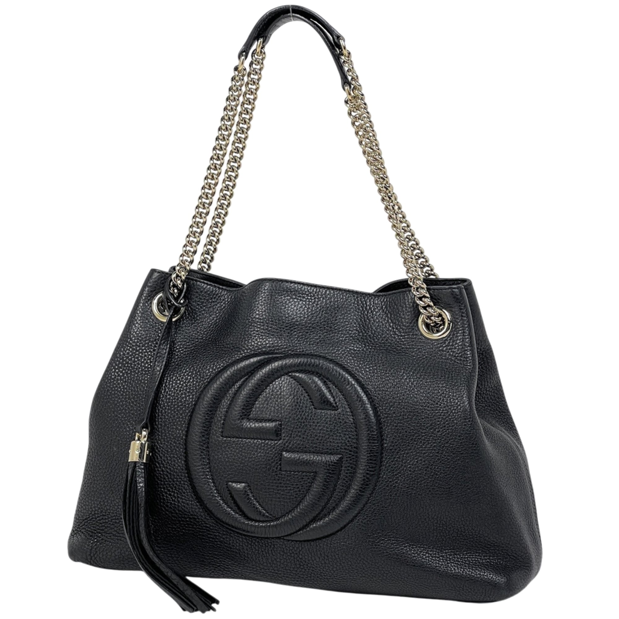 Gucci Black Leather Shoulder Bag (Pre-Owned)