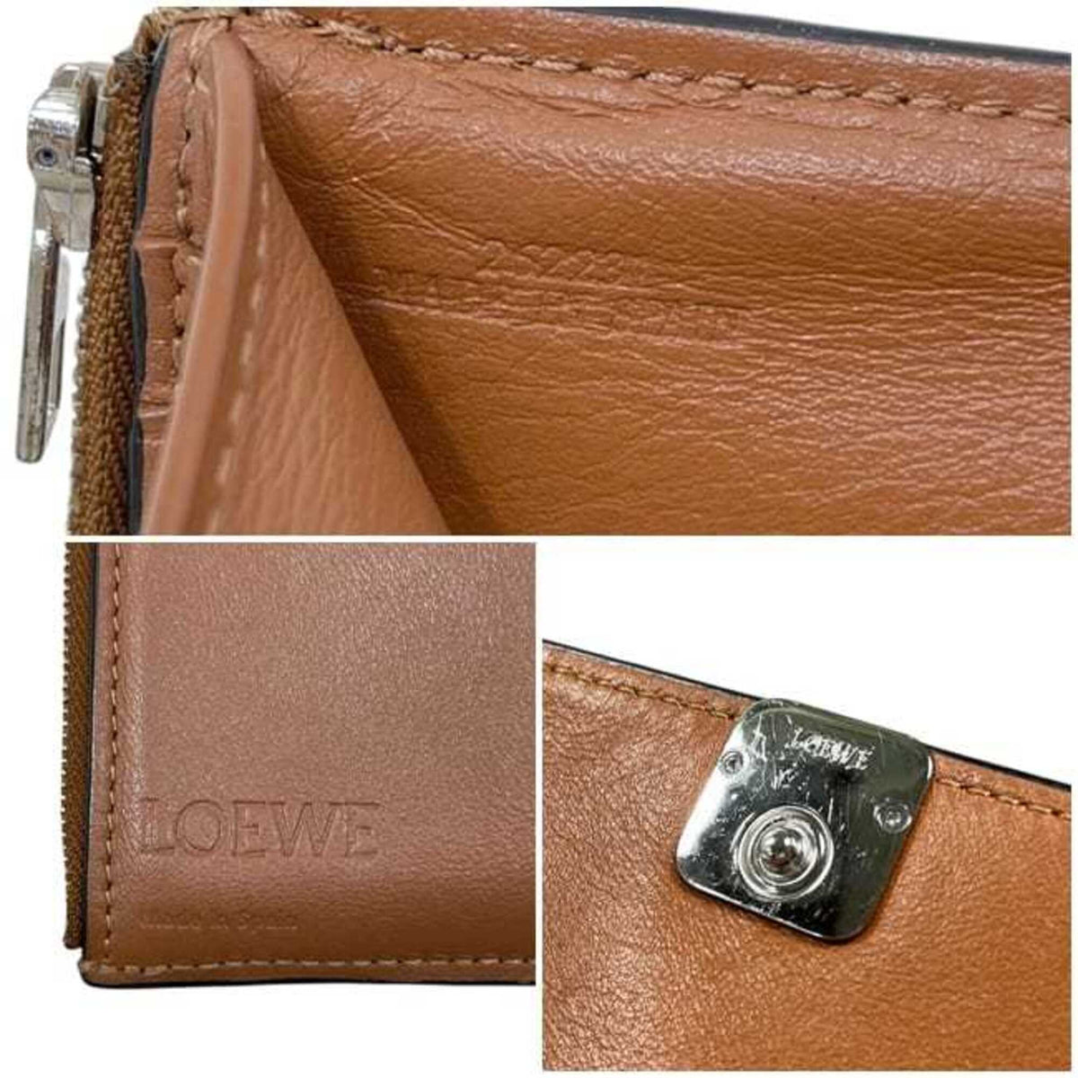 Loewe Brown Leather Wallet (Tri-Fold) (Pre-Owned)