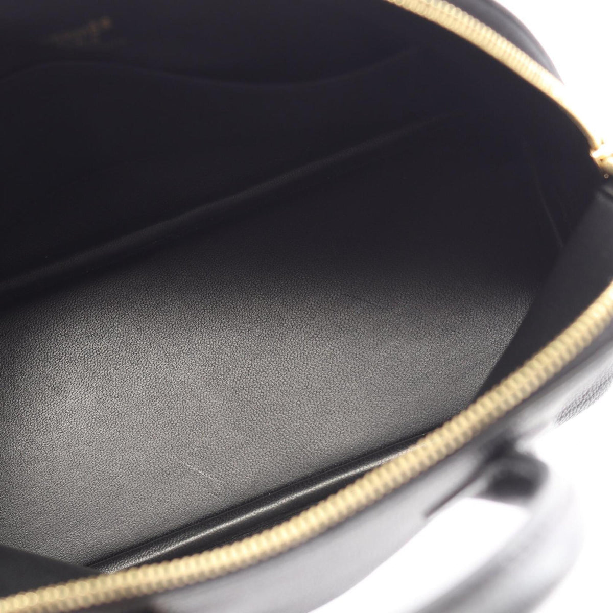Hermes Black Chevre Leather Handbag (Pre-Owned)