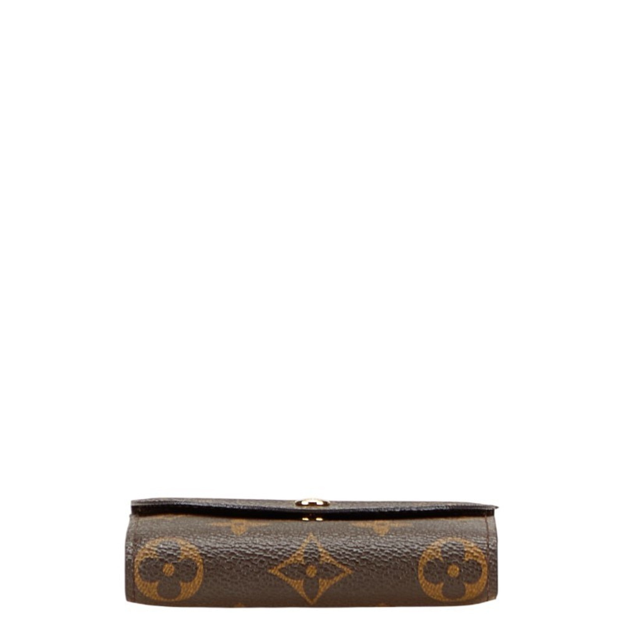 Louis Vuitton Monogram Brown Pvc Leather Wallet (Tri-Fold) (Pre-Owned)