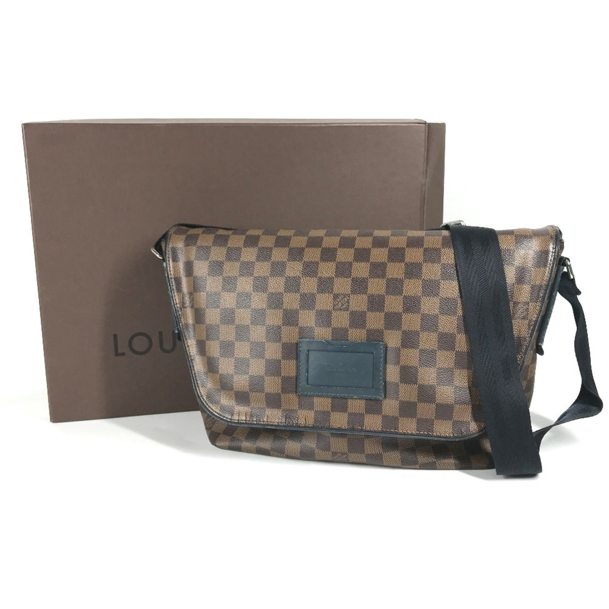 Louis Vuitton Brown Damier Canvas Messenger Bag Shoulder Bag (Pre-Owned)