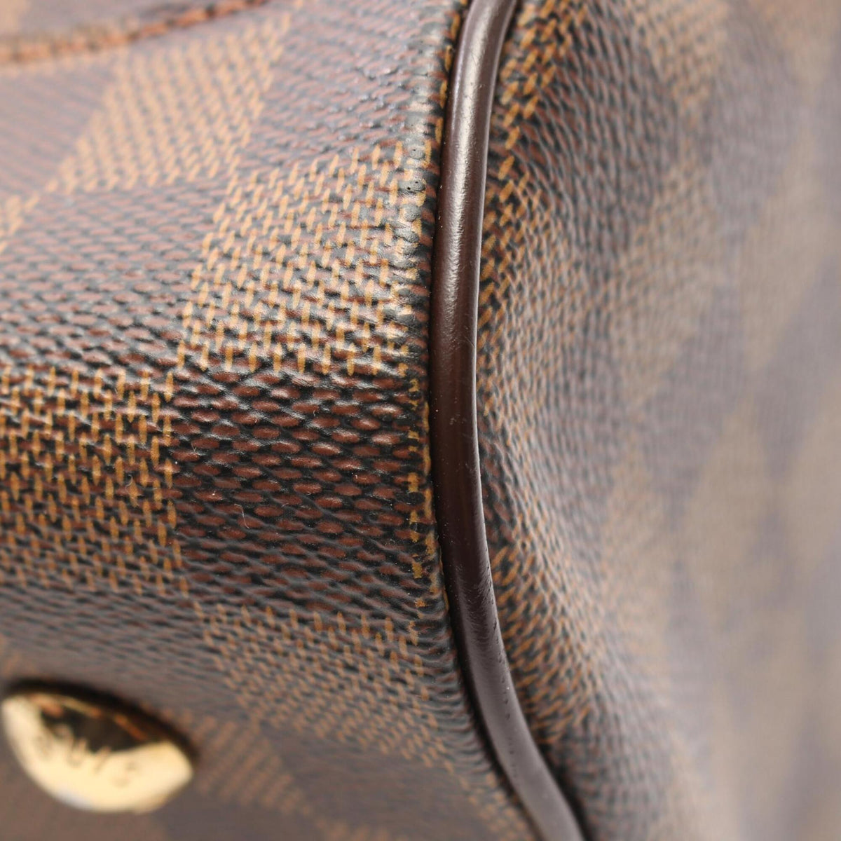 Louis Vuitton Brown Damier Canvas Coated Canvas Handbag (Pre-Owned)