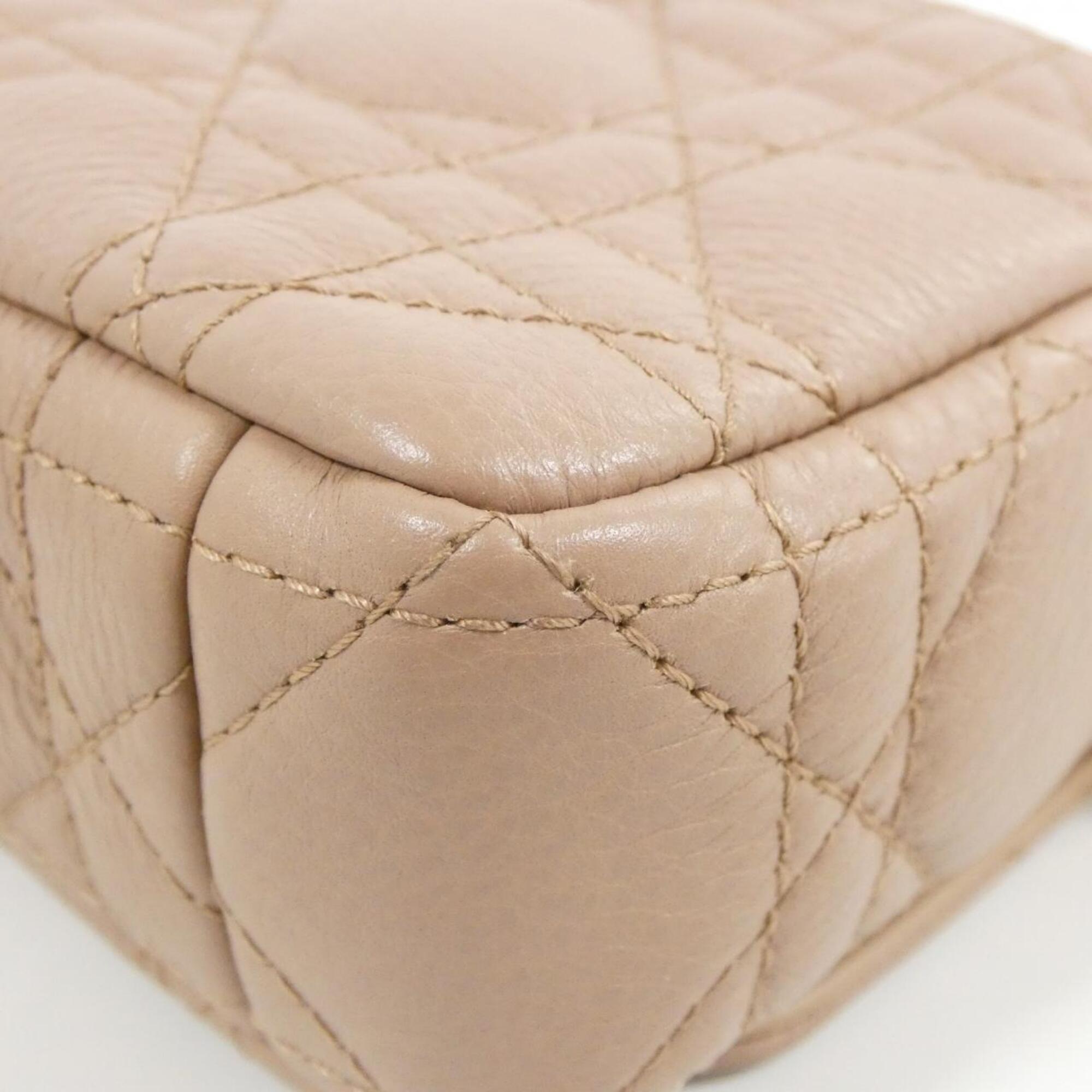 Christian Dior Pink Leather Handbag Pouch Shoulder Bag (Pre-Owned)