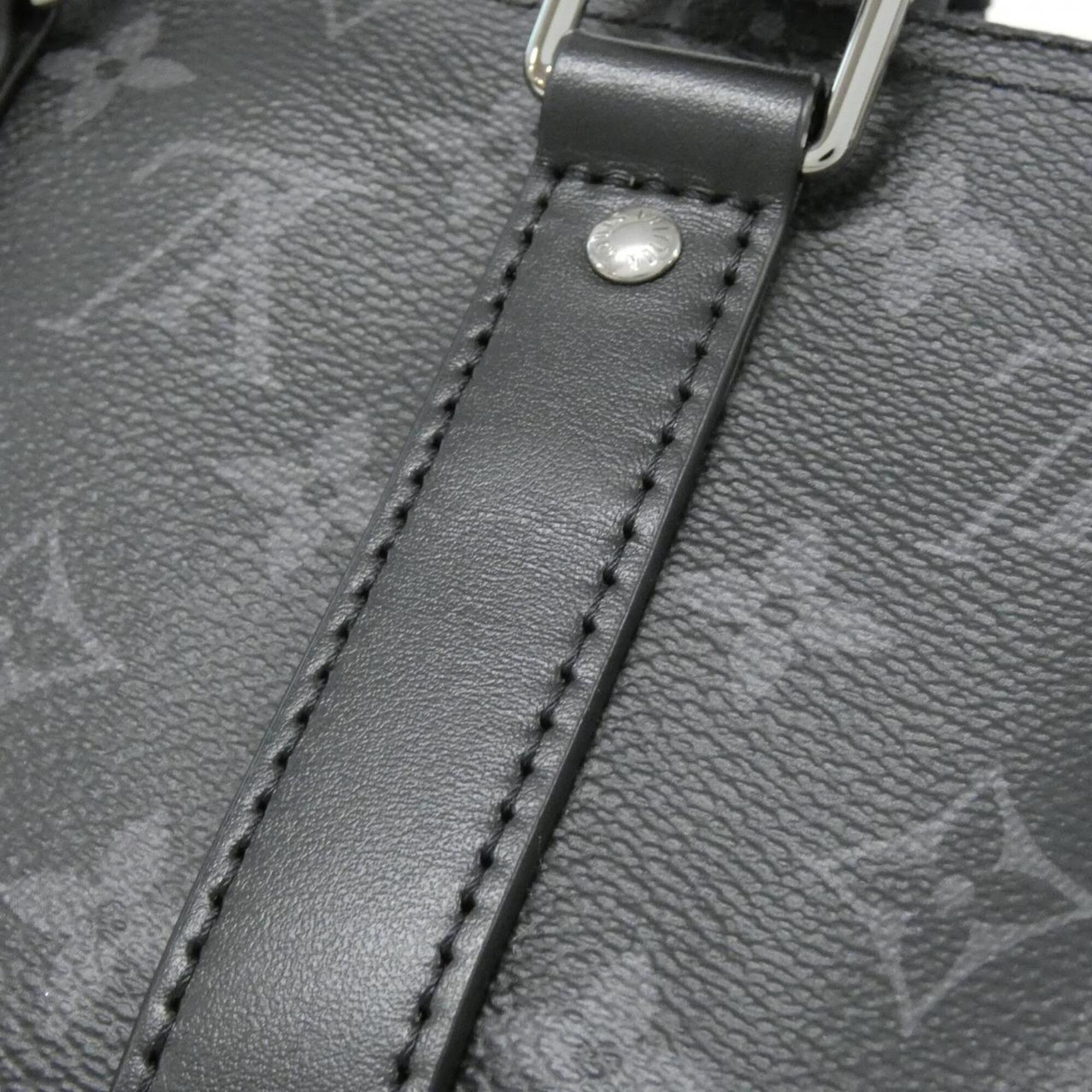 Louis Vuitton Black Gris Coated Canvas Boston Bag (Pre-Owned)