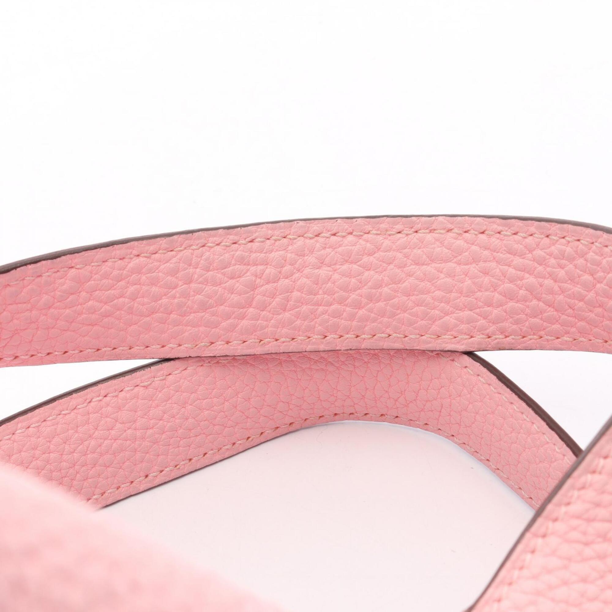Hermes Pink Leather Handbag (Pre-Owned)