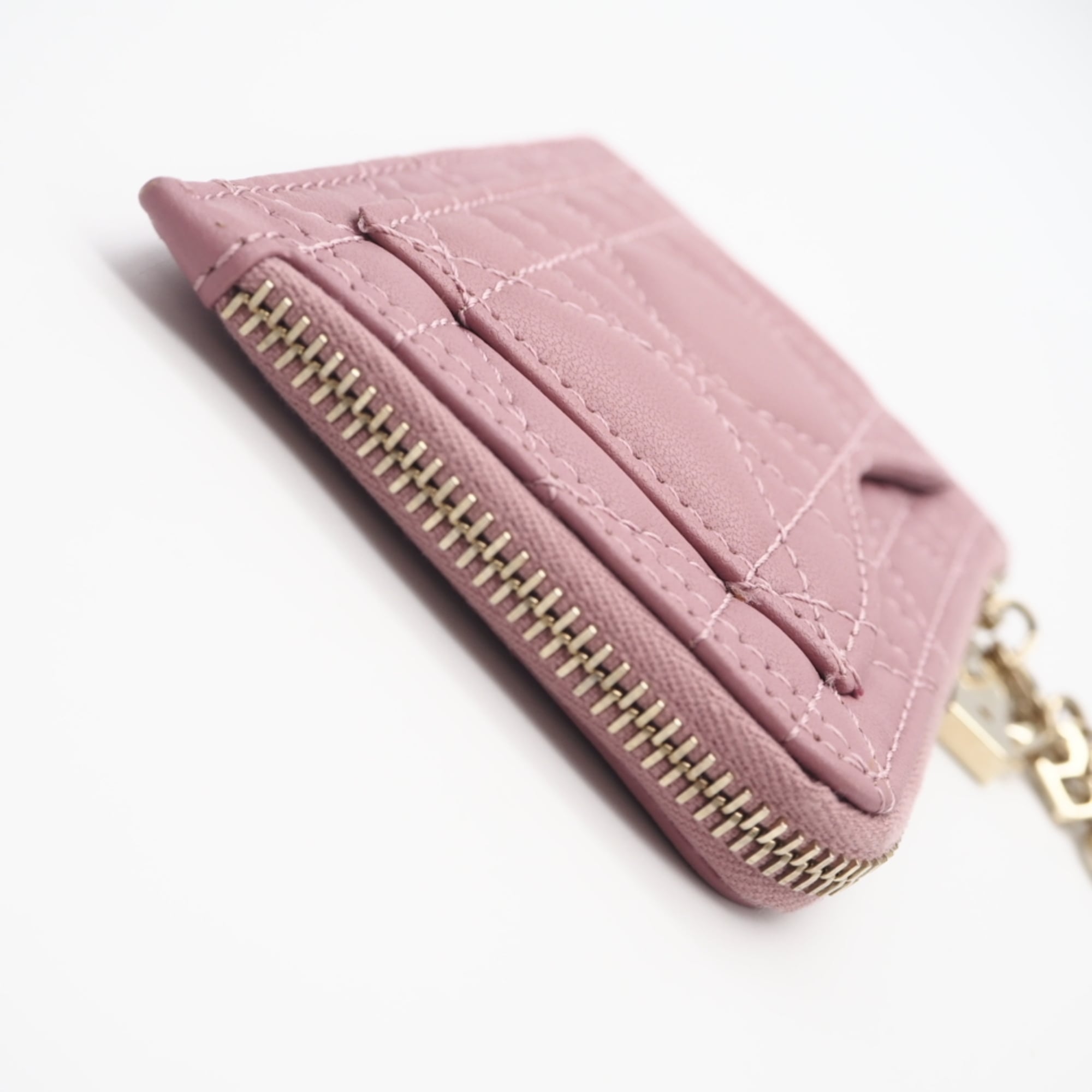 Christian Dior Pink Leather Coin Purse/Coin Case (Pre-Owned)