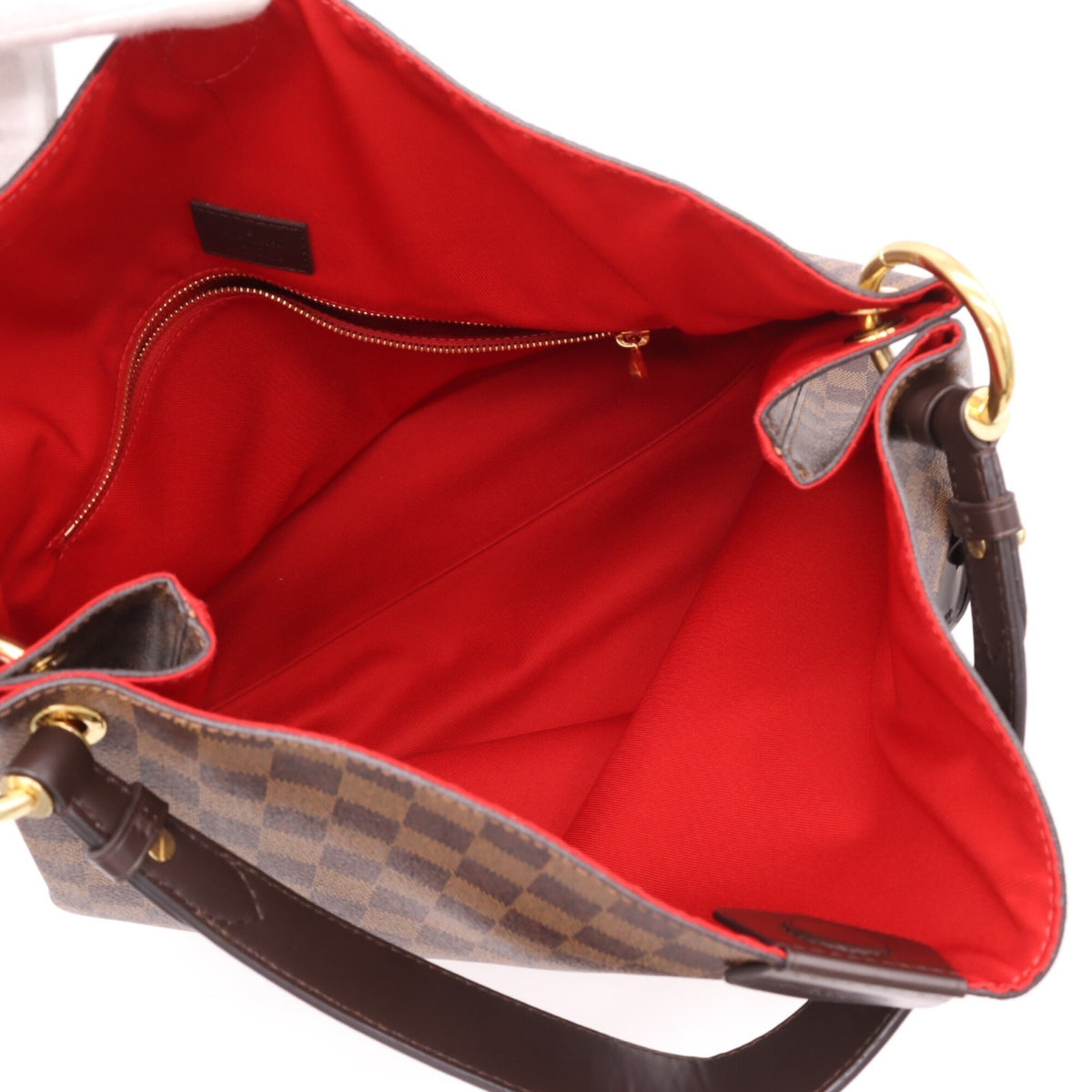 Louis Vuitton Beige Brown Coated Canvas Leather Handbag (Pre-Owned)