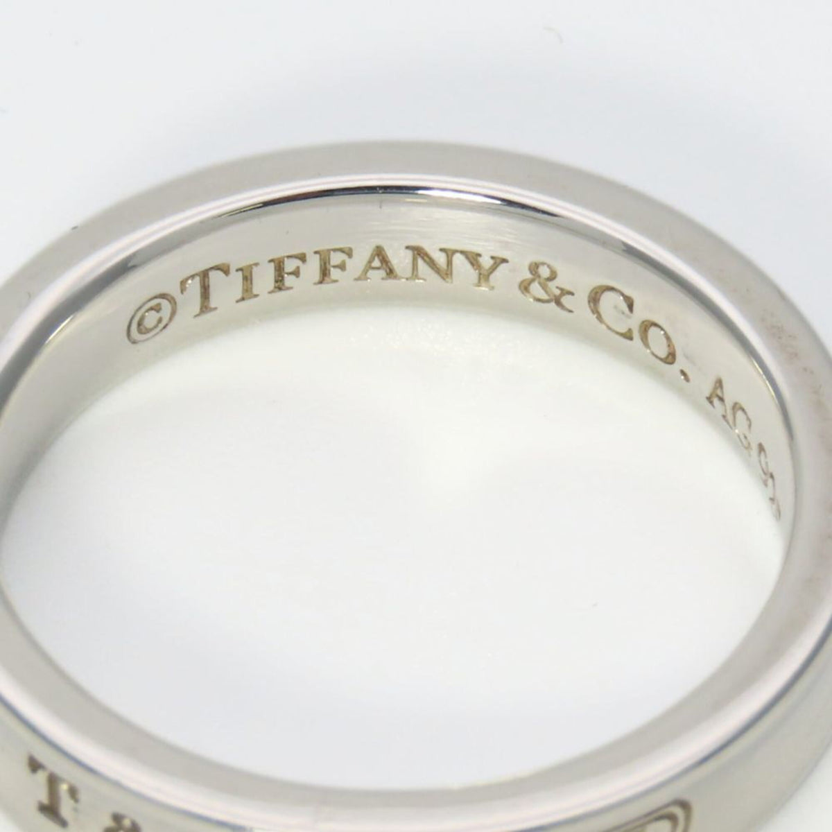 Tiffany Silver Silver 925 Band Ring (Pre-Owned)