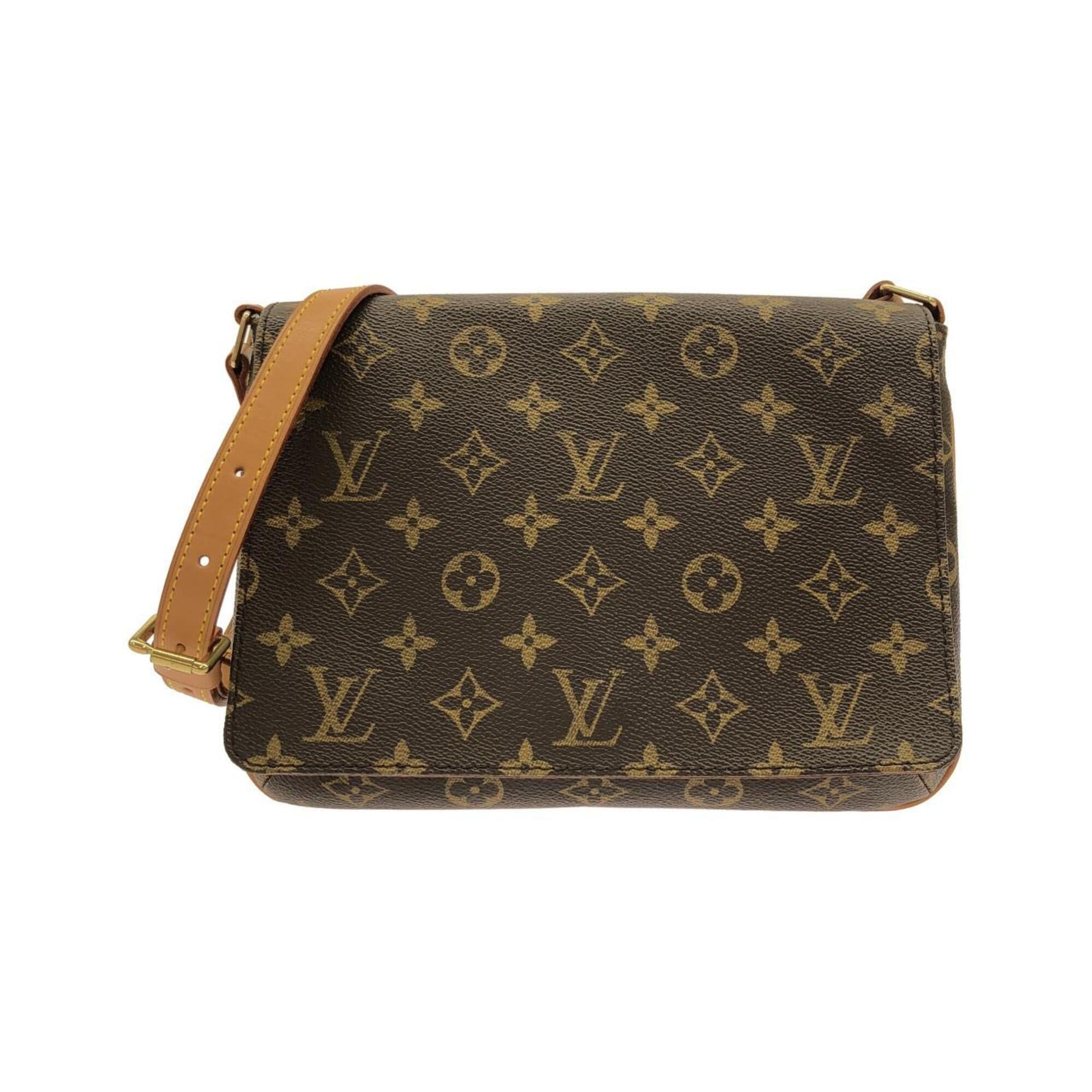Louis Vuitton Marron Coated Canvas Shoulder Bag (Pre-Owned)