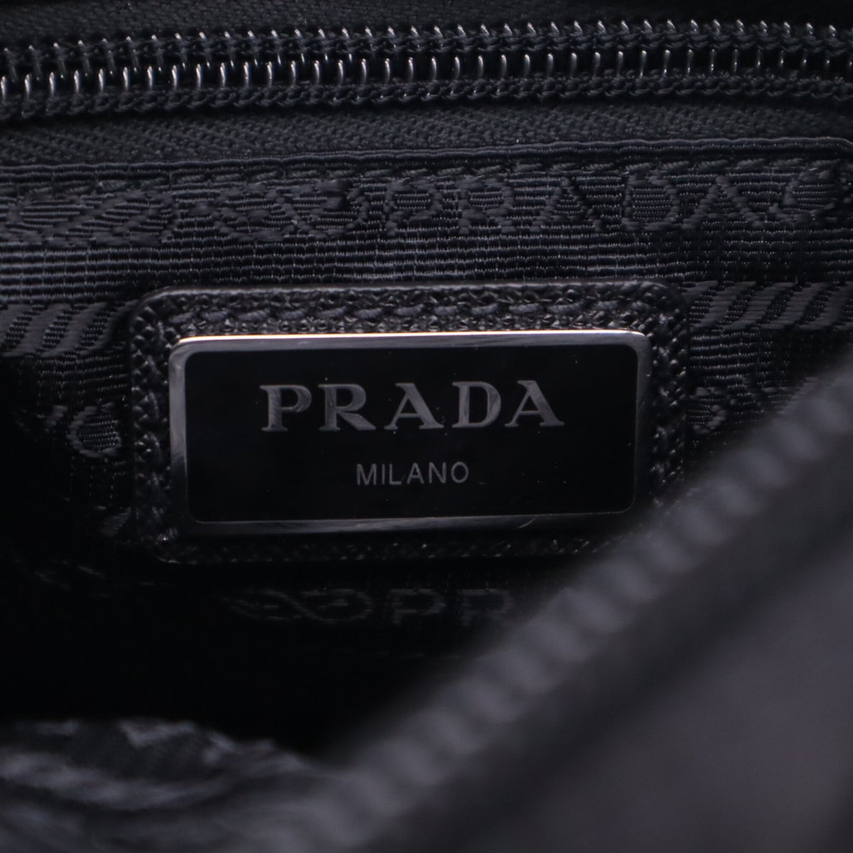 Prada Saffiano Black Nero Nylon Saffiano Shoulder Bag (Pre-Owned)
