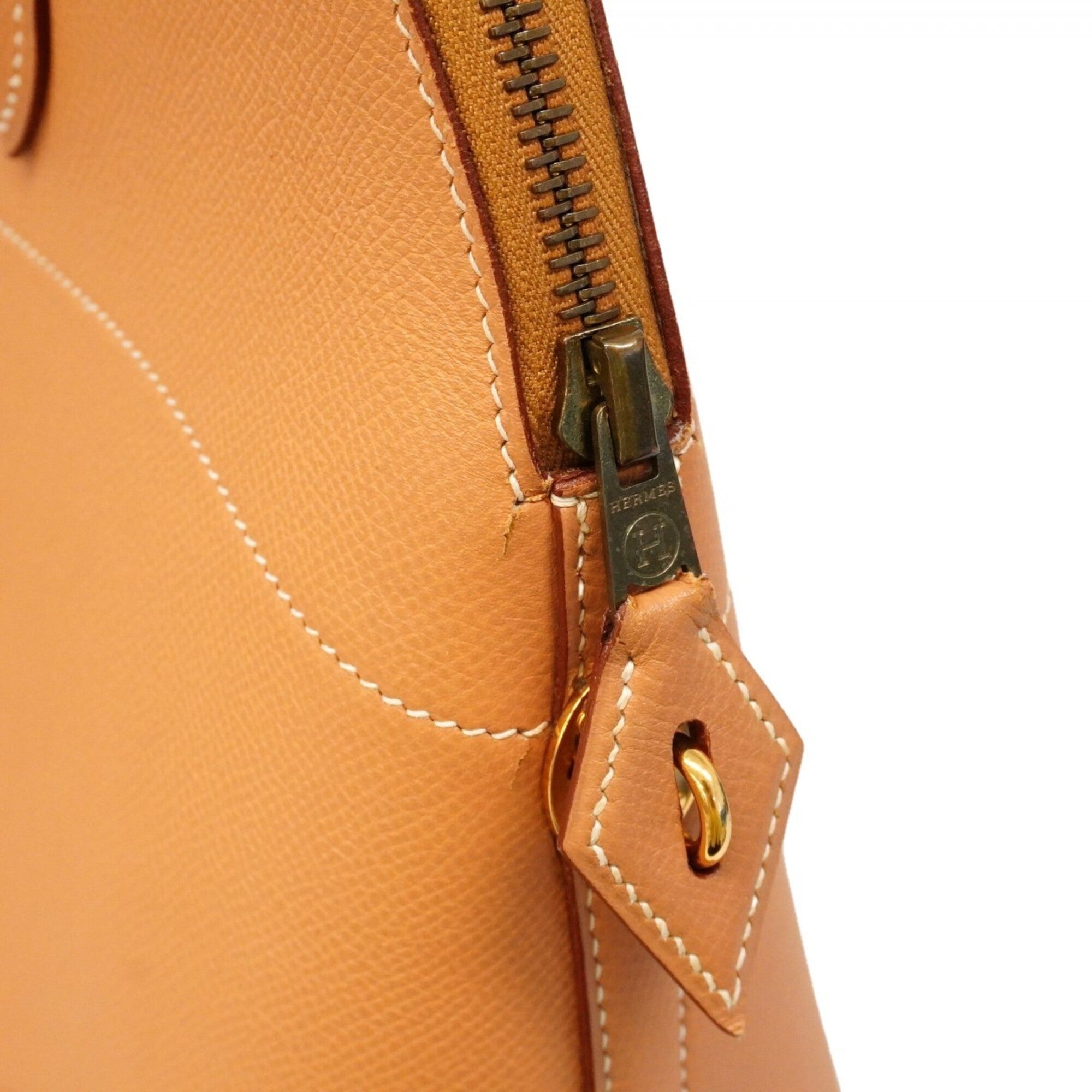 Hermes Natural Sable Courchevel Leather Handbag (Pre-Owned)