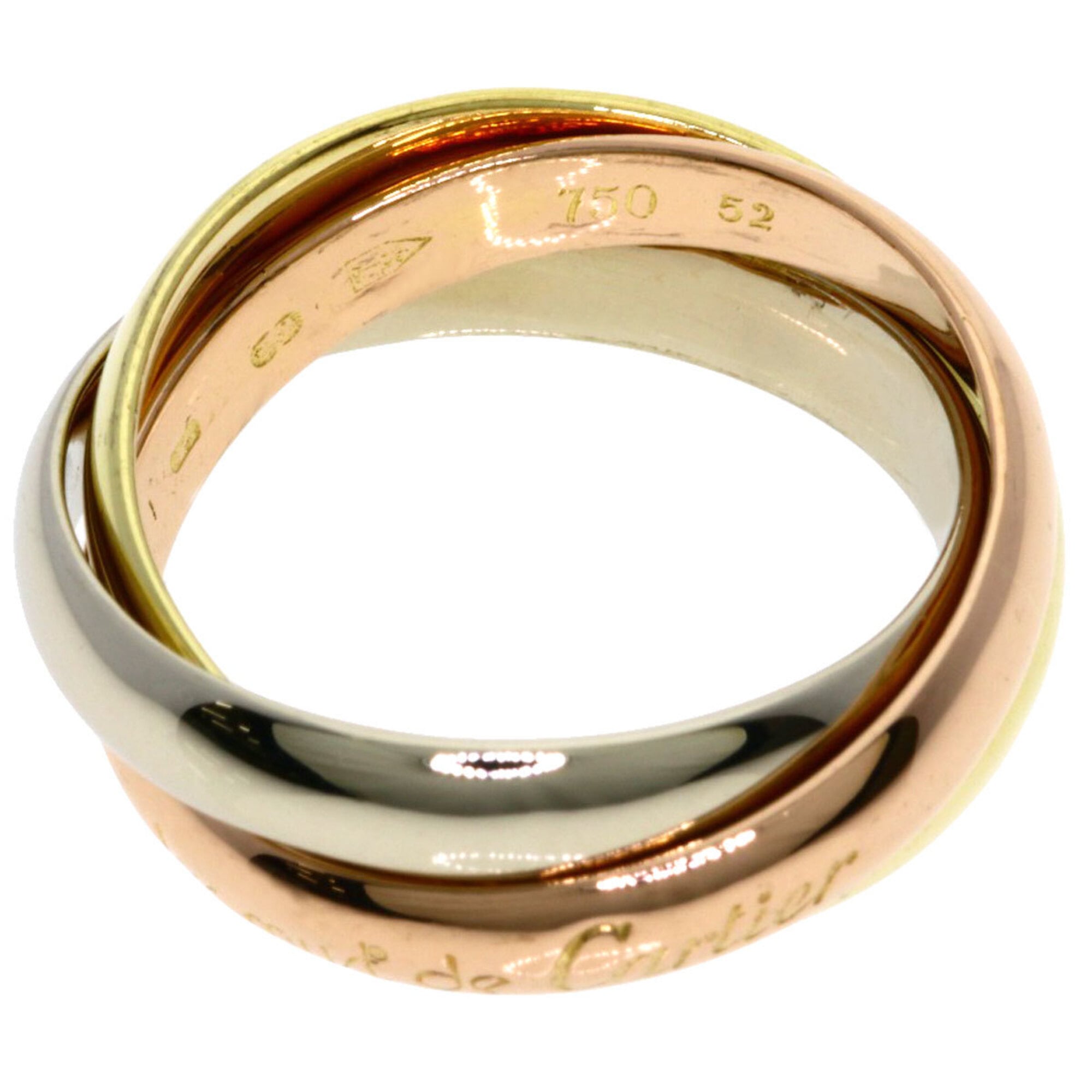 Cartier Yellow Gold (18K) Pink Gold (18K) White Gold (18K) Band Ring (Pre-Owned)