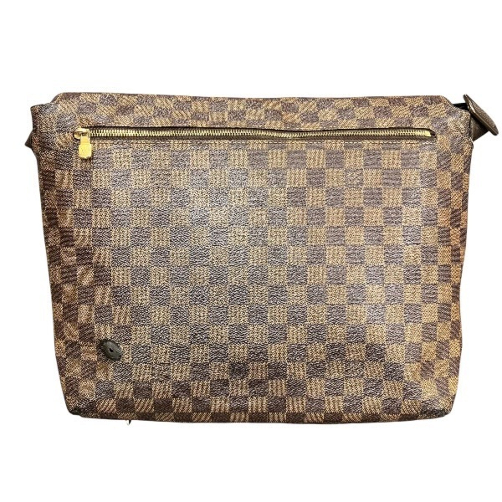 Louis Vuitton Brown Handbag Shoulder Bag (Pre-Owned)