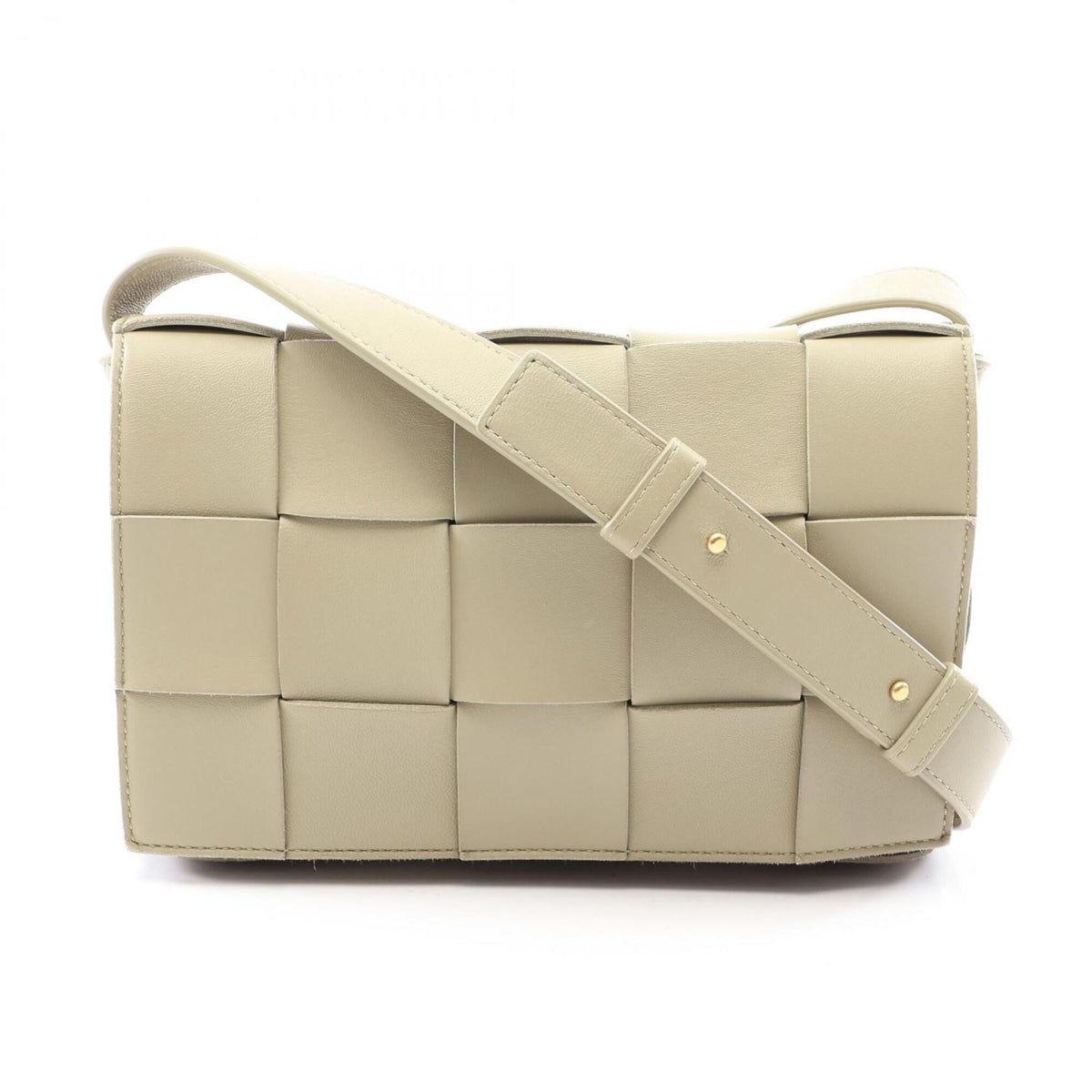 Bottega Veneta Khaki Leather Handbag Shoulder Bag (Pre-Owned)