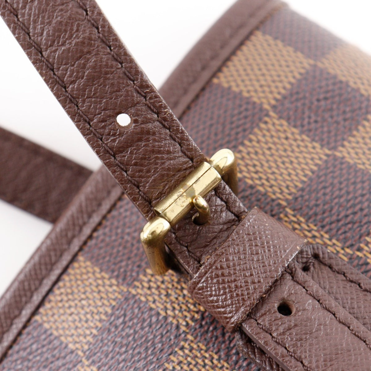 Louis Vuitton Brown Damier Canvas Pouch Tote Bag (Pre-Owned)
