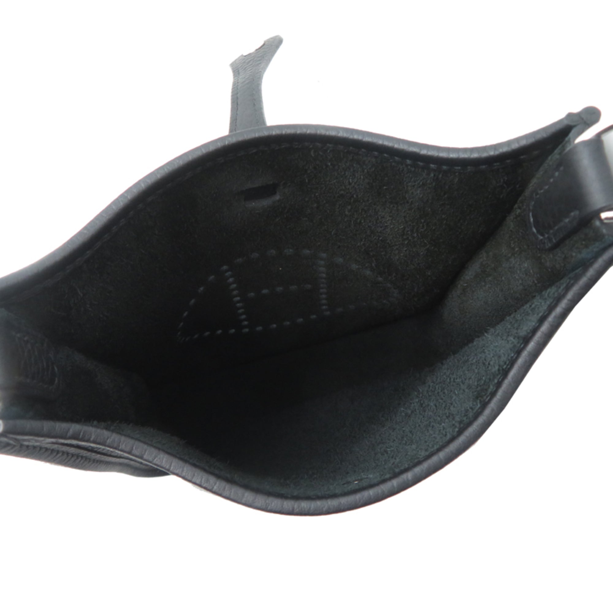 Hermes Black Noir Taurillon Clemence Leather Shoulder Bag (Pre-Owned)