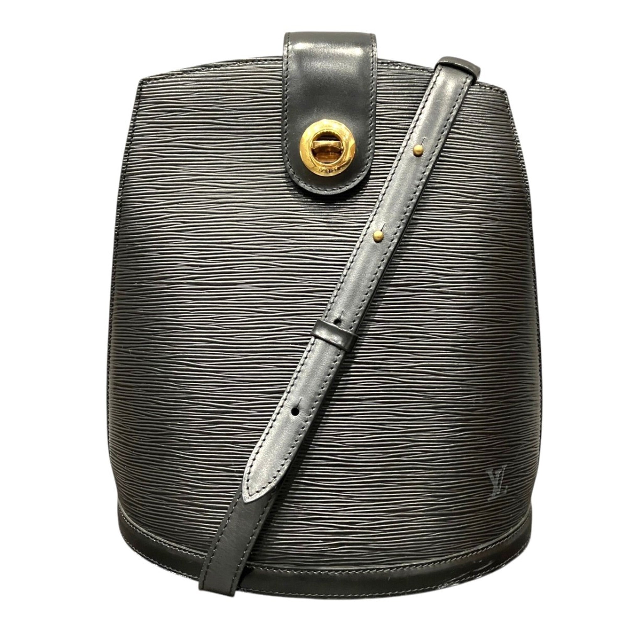 Louis Vuitton Epi Black Noir Epi Leather Shoulder Bag (Pre-Owned)