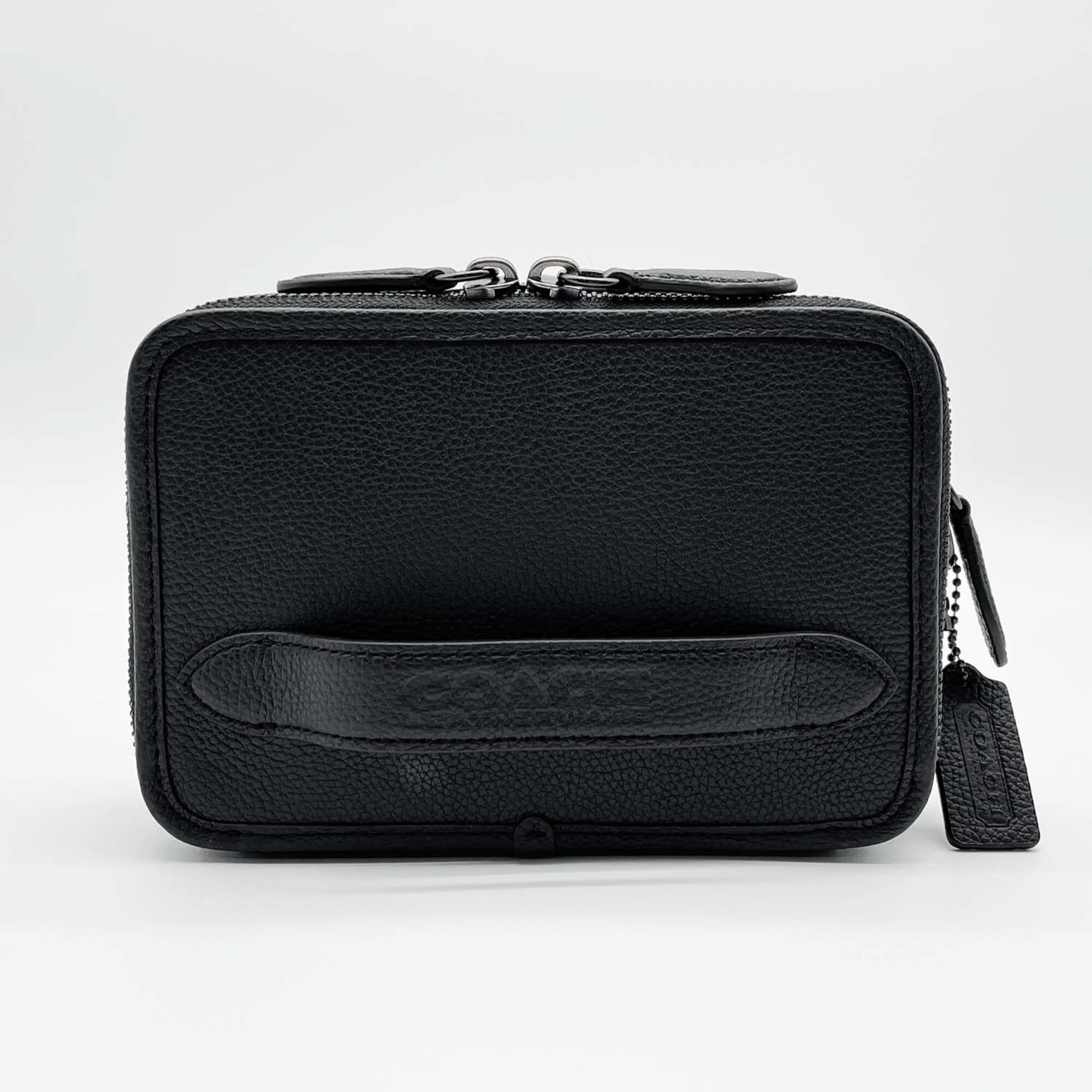 Coach Black Leather Shoulder Bag (Pre-Owned)