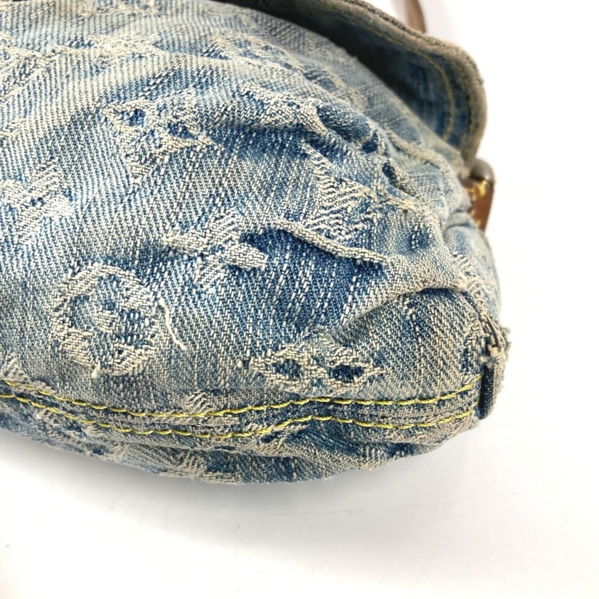Louis Vuitton Monogram Denim Blue Monogram Denim Handbag Shoulder Bag (Pre-Owned)