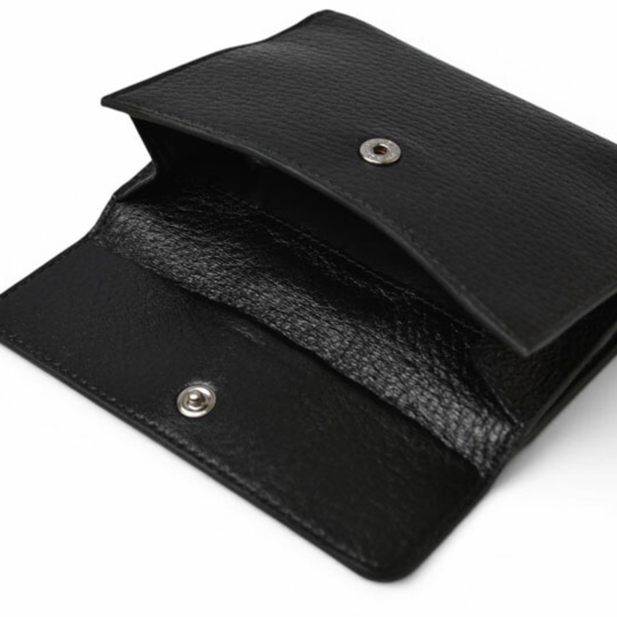 Prada Black Leather Wallet (Tri-Fold) (Pre-Owned)