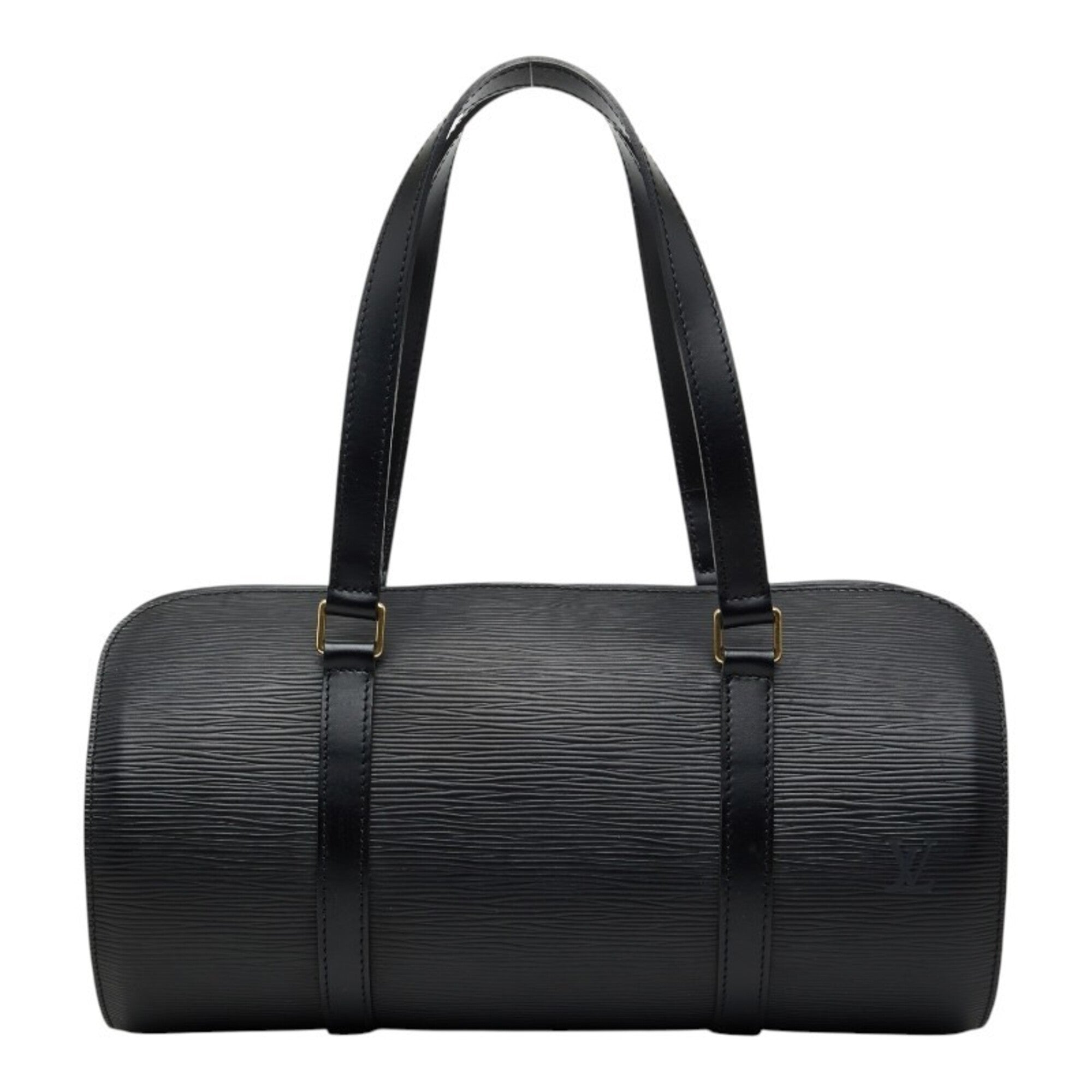 Louis Vuitton Black Noir Leather Handbag Pouch (Pre-Owned)